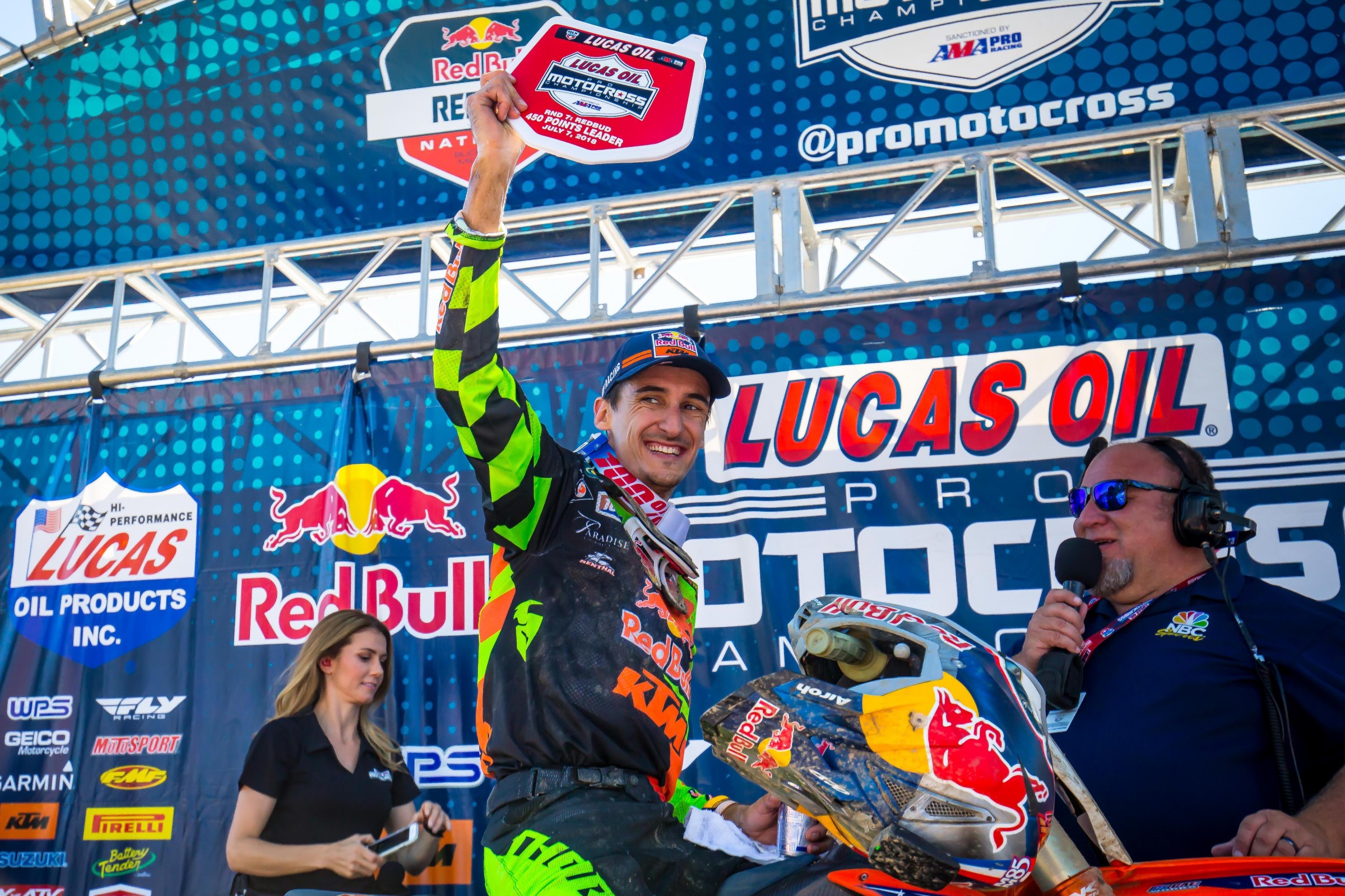 Musquin will carry the red plate into round eight at Spring Creek.