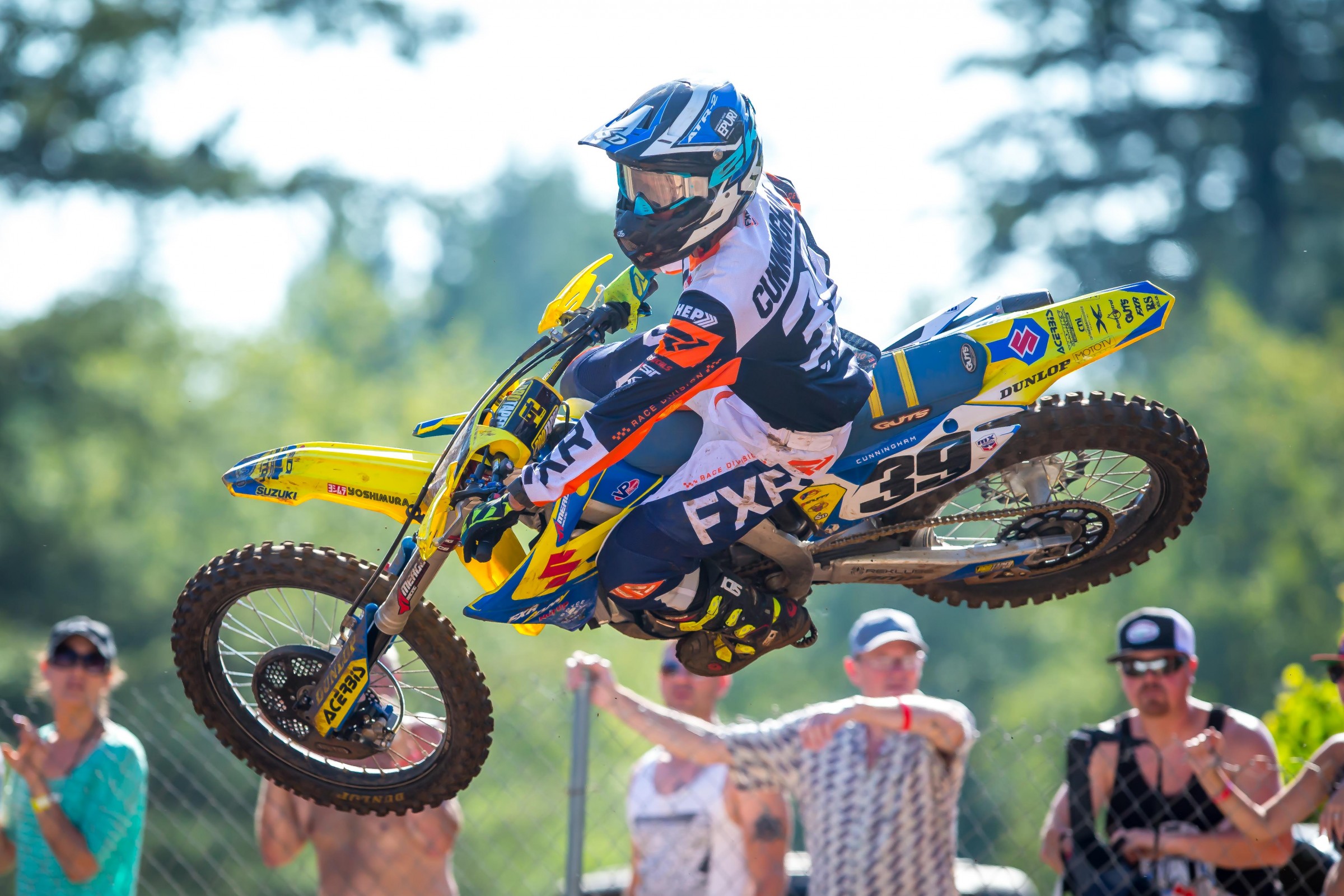 Just two points separate Cunningham from ninth-place Justin Hill.