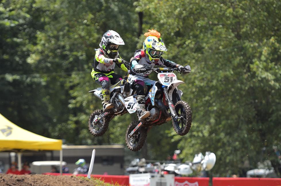 All four of the 51cc classes took to the track yesterday for their first motos of the week.