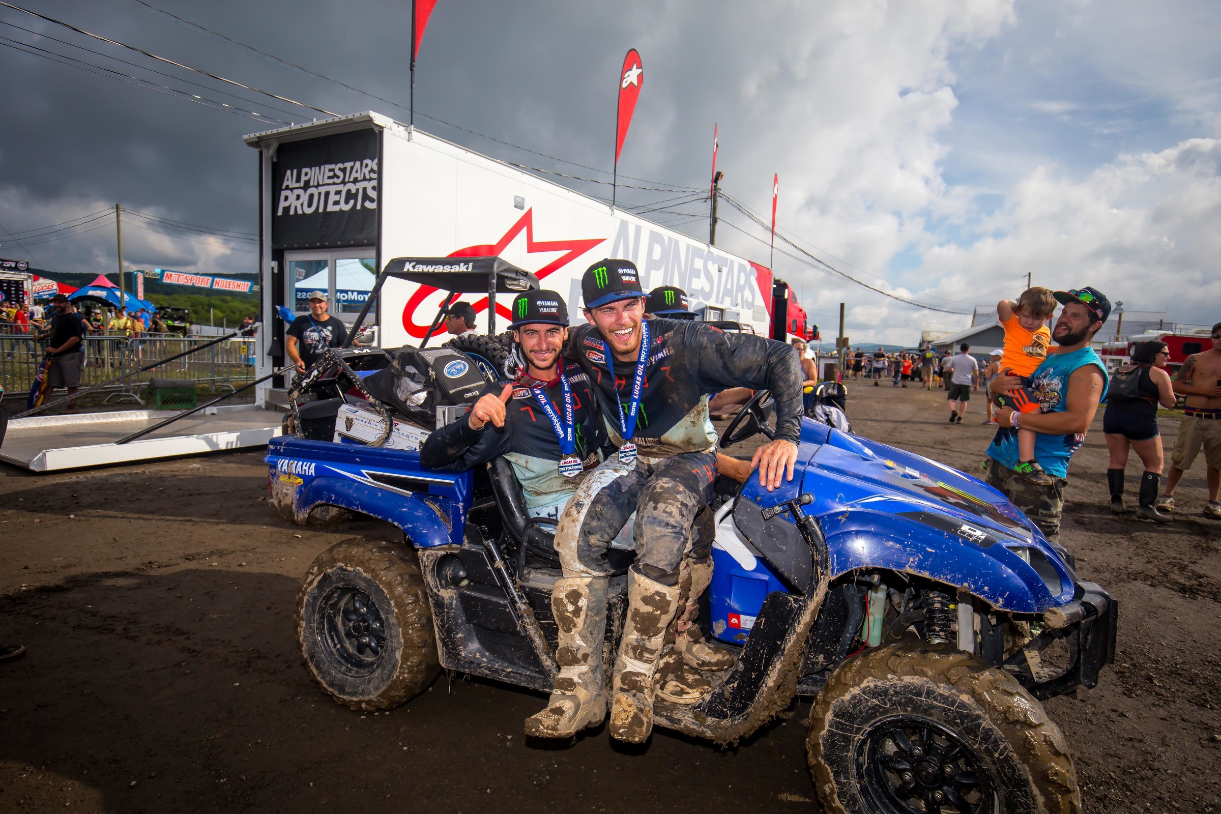 The teammates went 1-2 at Unadilla on Saturday.