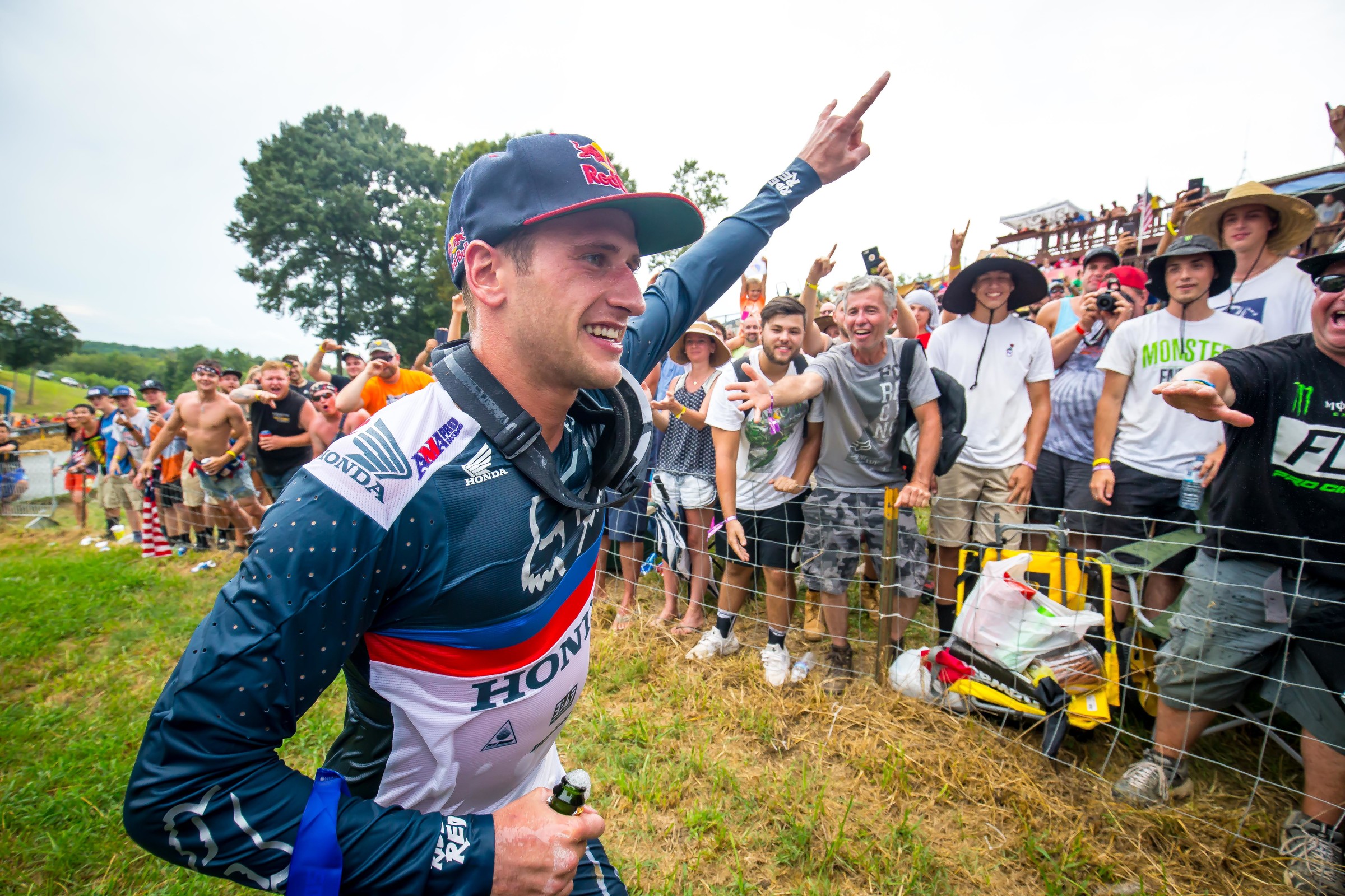 Roczen won the first moto and took second overall on Saturday.