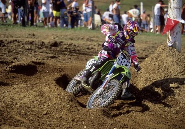 Robbie Reynard on his way to a historic win at Steel City '93.