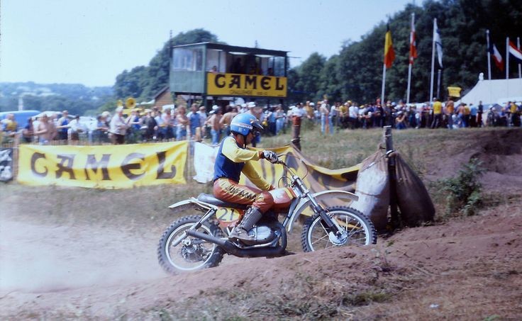 Here is a shot of Bengt Aberg on a Bultaco, though we aren't sure which race it is!