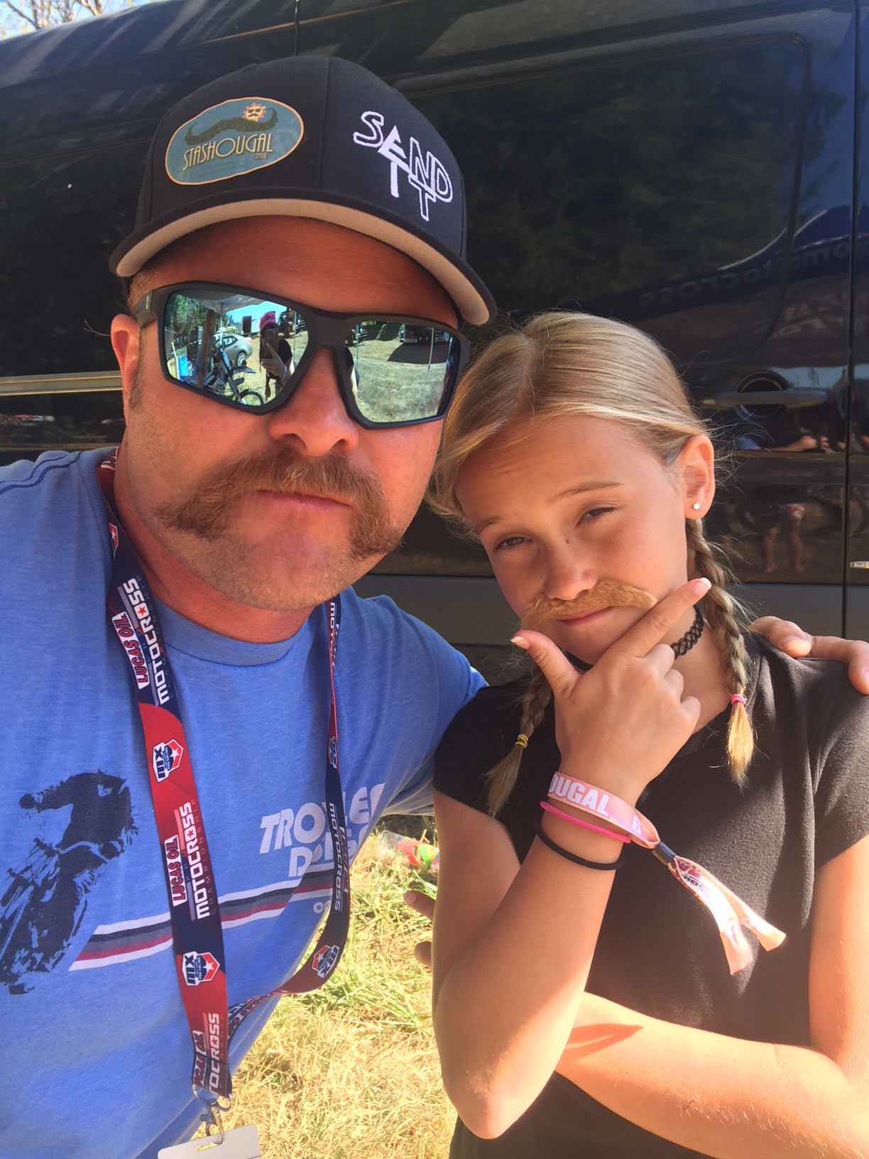 Amazing mustaches run in the family. My daughter, Emma Jean, demonstrates.