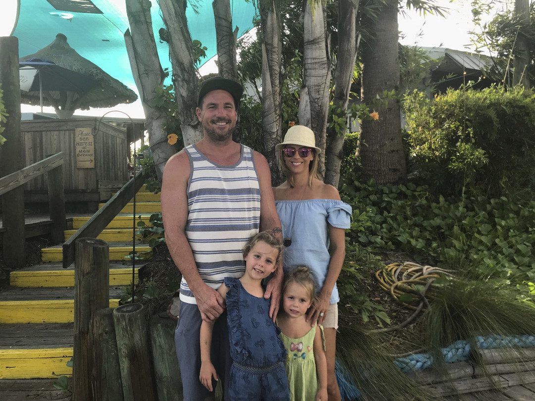 Paul with his wife and two daughters.