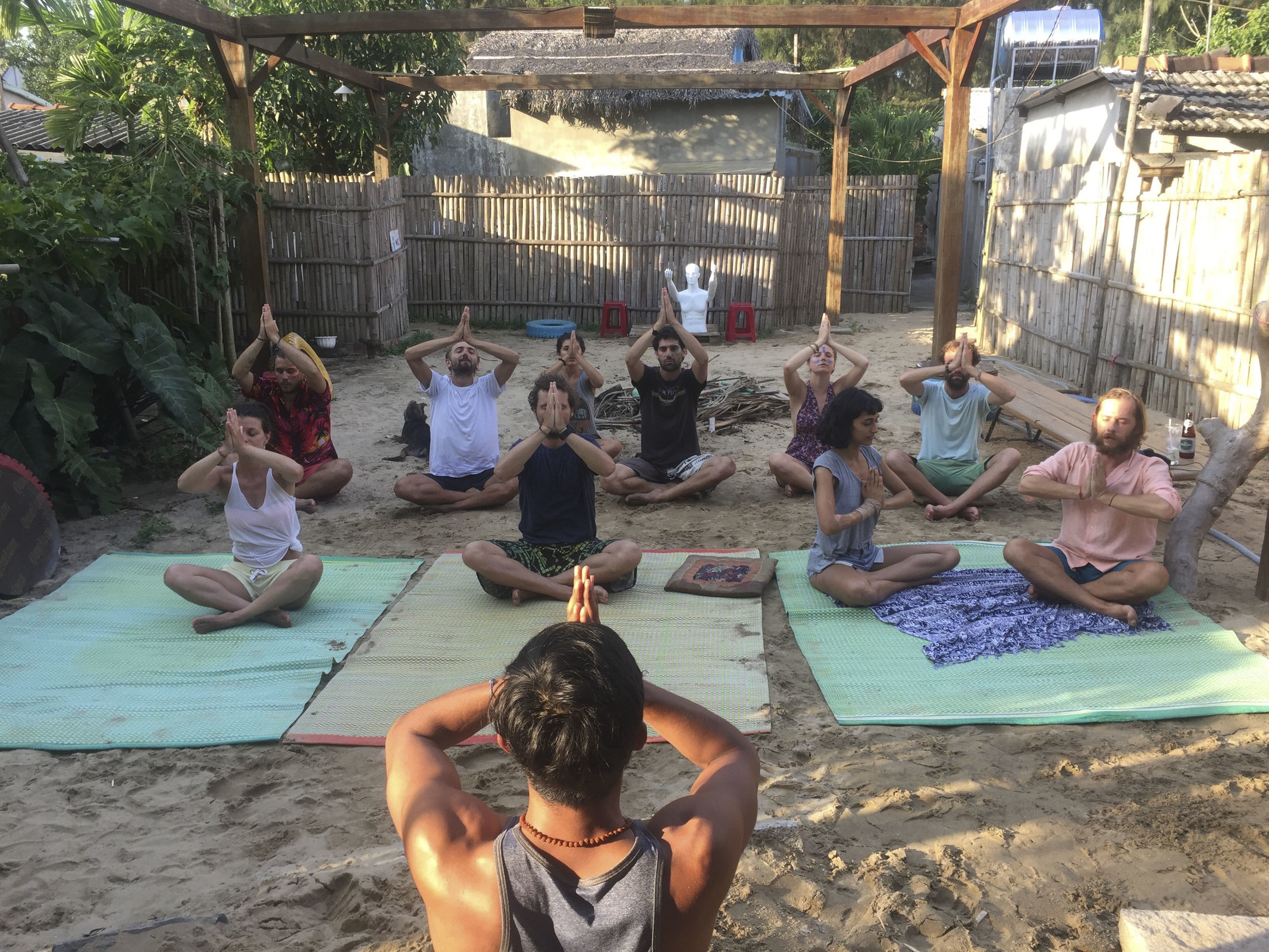 Riders at the Ryno Institute follow up a breakfast of random yard weeds and shitake mushrooms with a yoga class and nine hours of silent meditation.