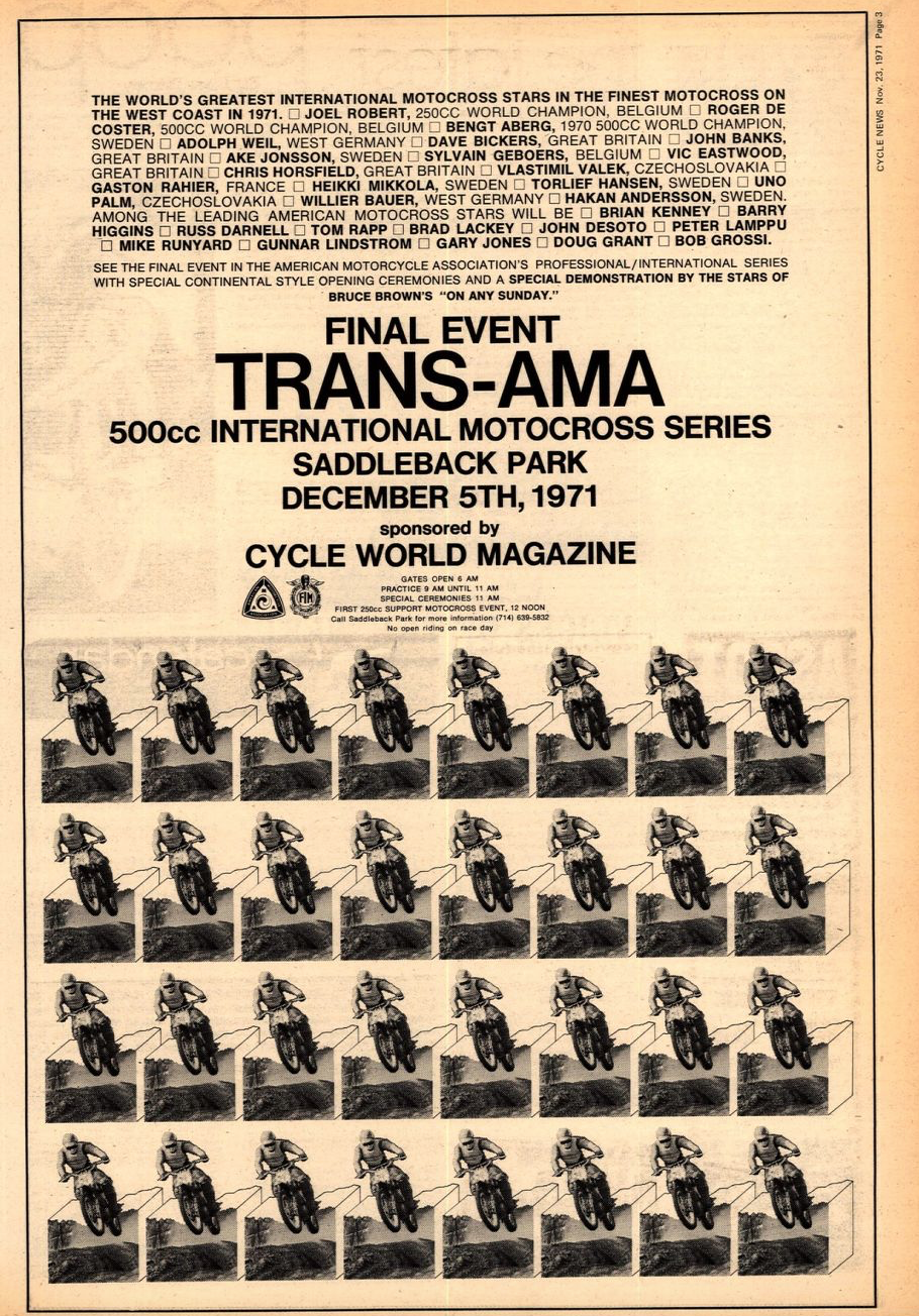 Poster for that last Trans-AMA of 1971.