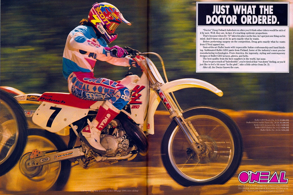 Longtime O'Neal and Yamaha rider, still fast to this day!