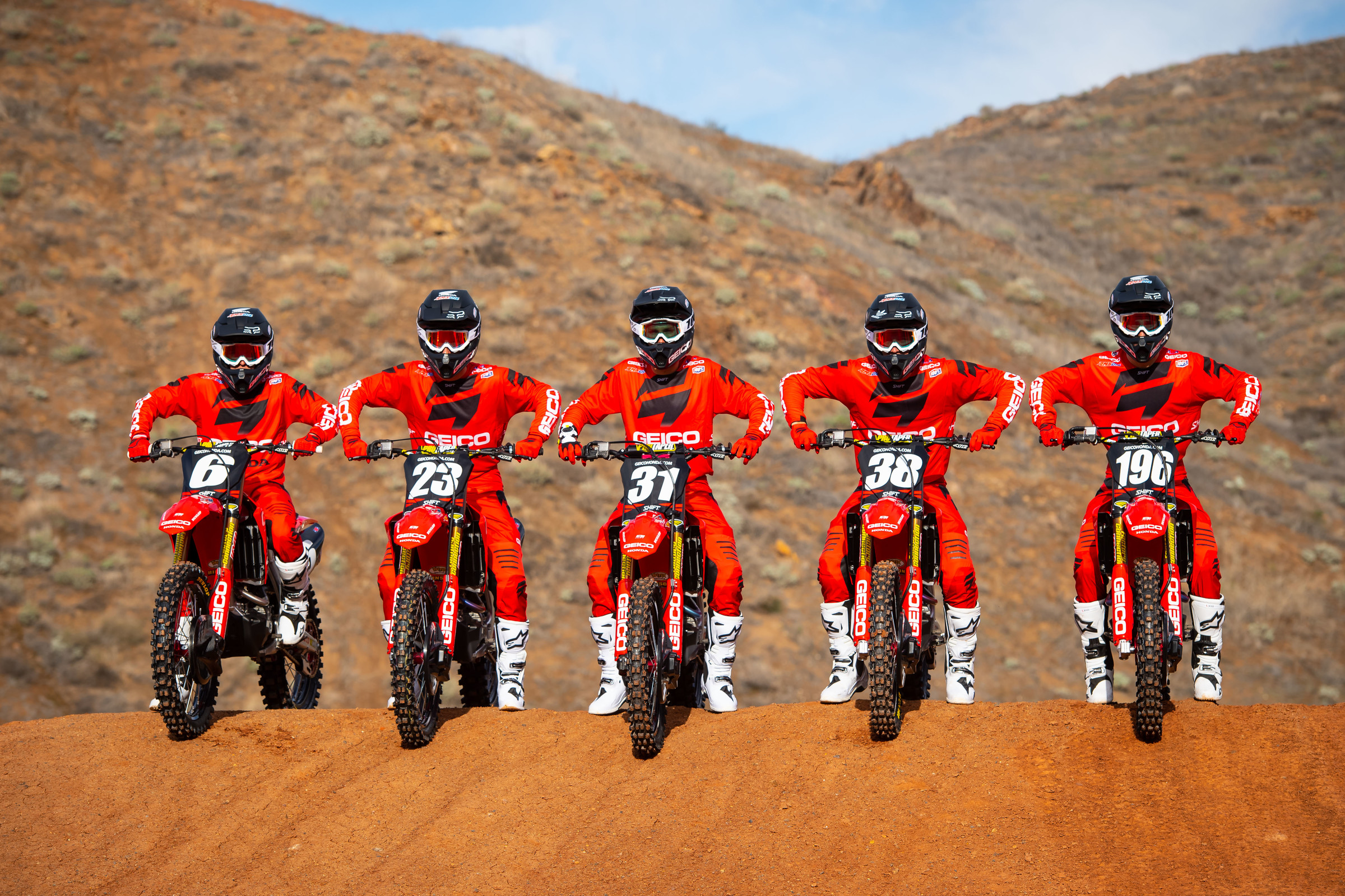 The 2019 GEICO Honda squad. (Not pictured: Cameron McAdoo.)