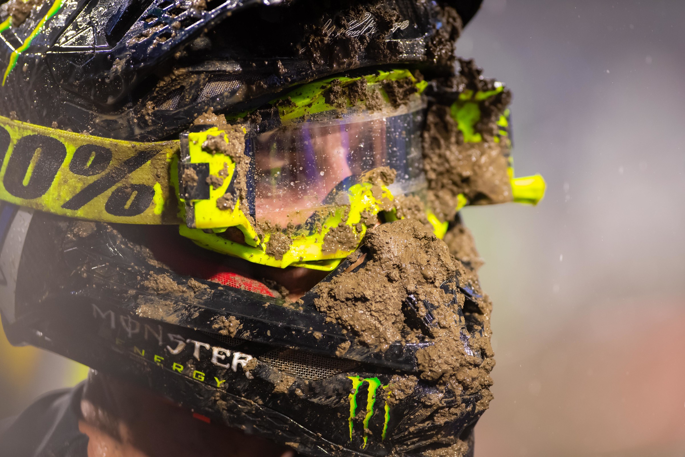 All riders had to deal with the mud, but it affected some more than others.