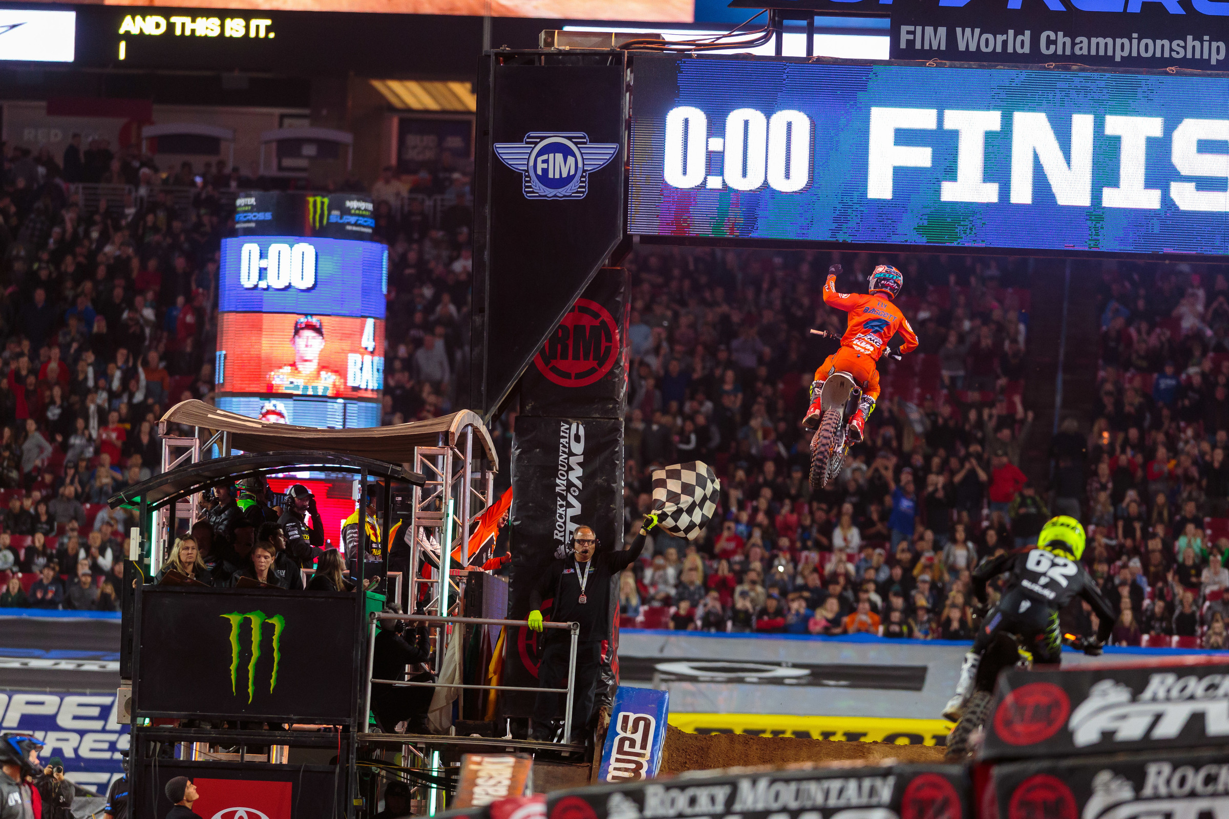 Blake Baggett earned his first career 450SX win at Glendale.