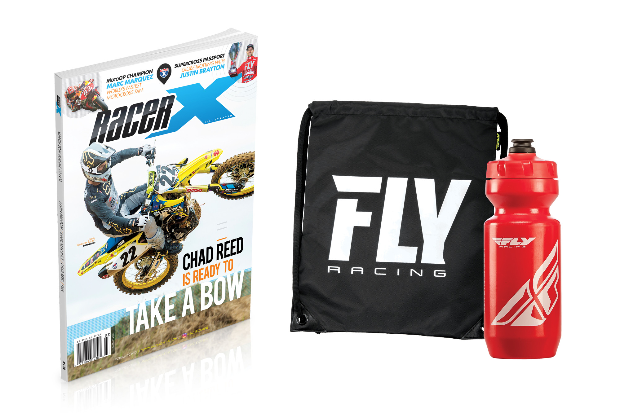 Oh, and we'll give you this Fly racing swag too!