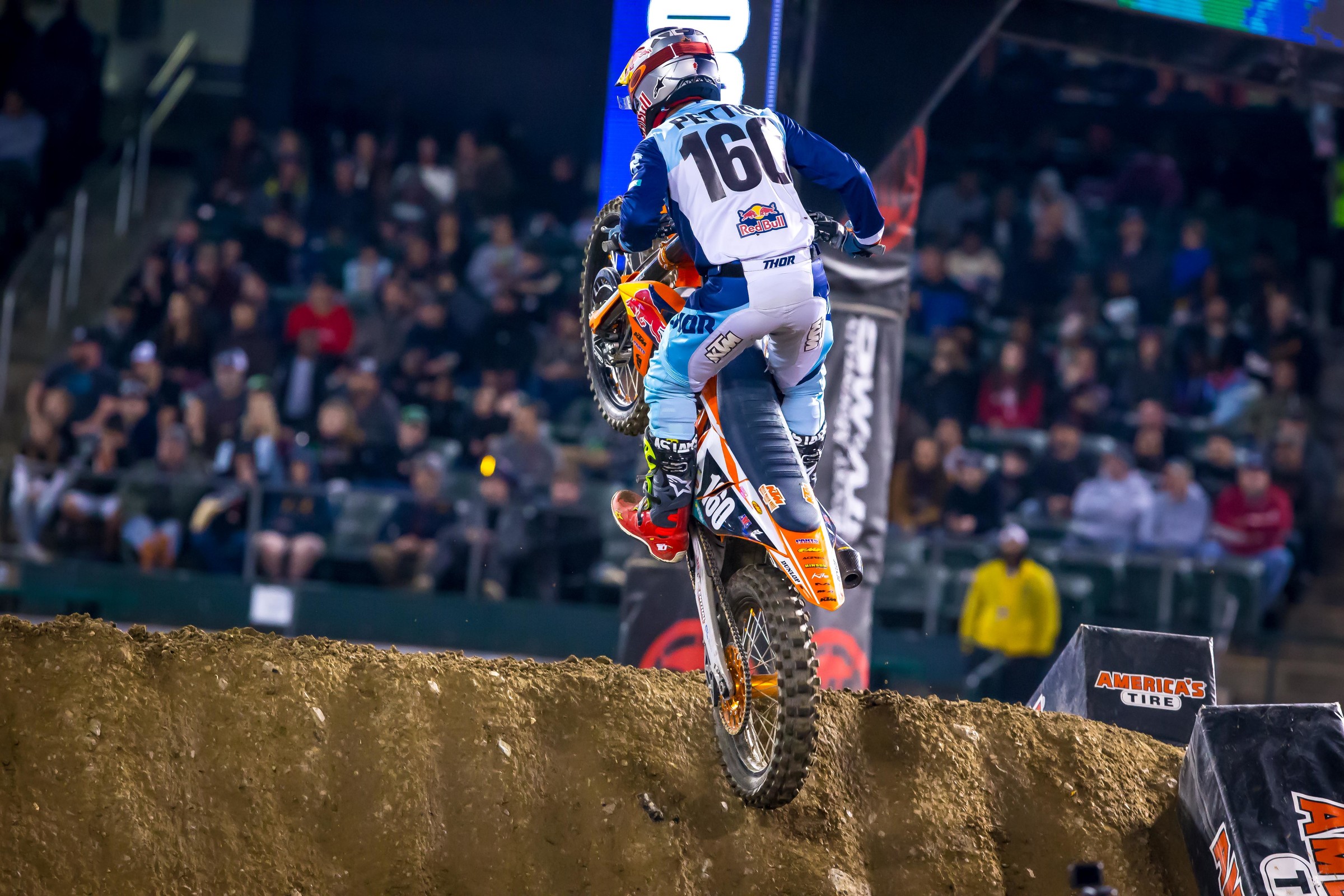 Pettis has finishes of 10, 12, 11, and 11 through the first four rounds of Monster Energy AMA Supercross.