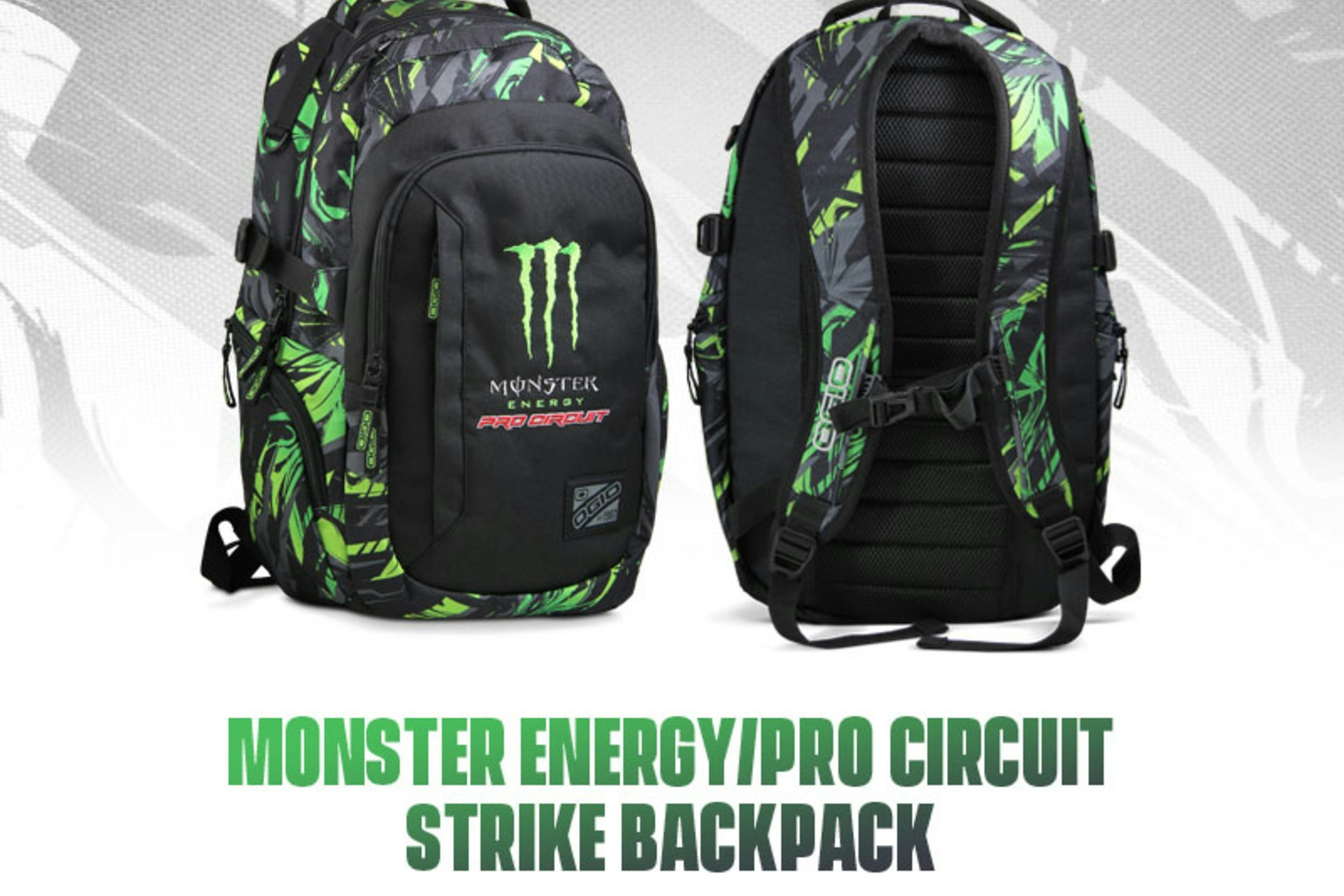 Monster Energy/Pro Circuit Strike Backpack Available now
