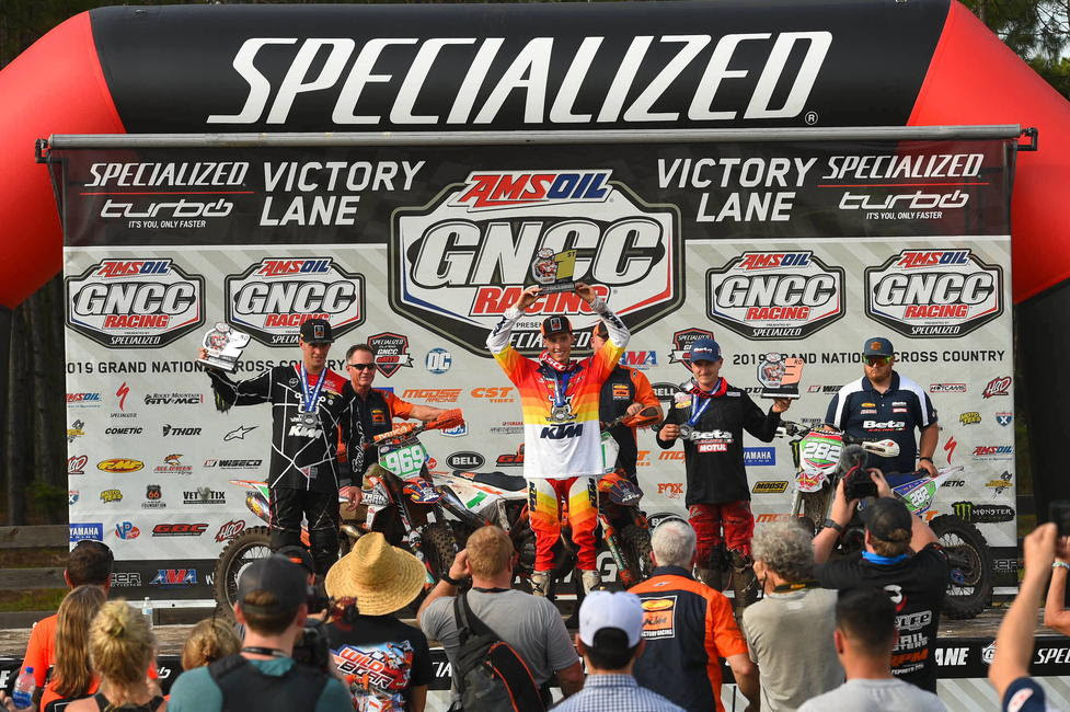 Ben Kelley captured the XC2 class win followed by Jonathan Girroir (left) and Mike Witkowski (right).