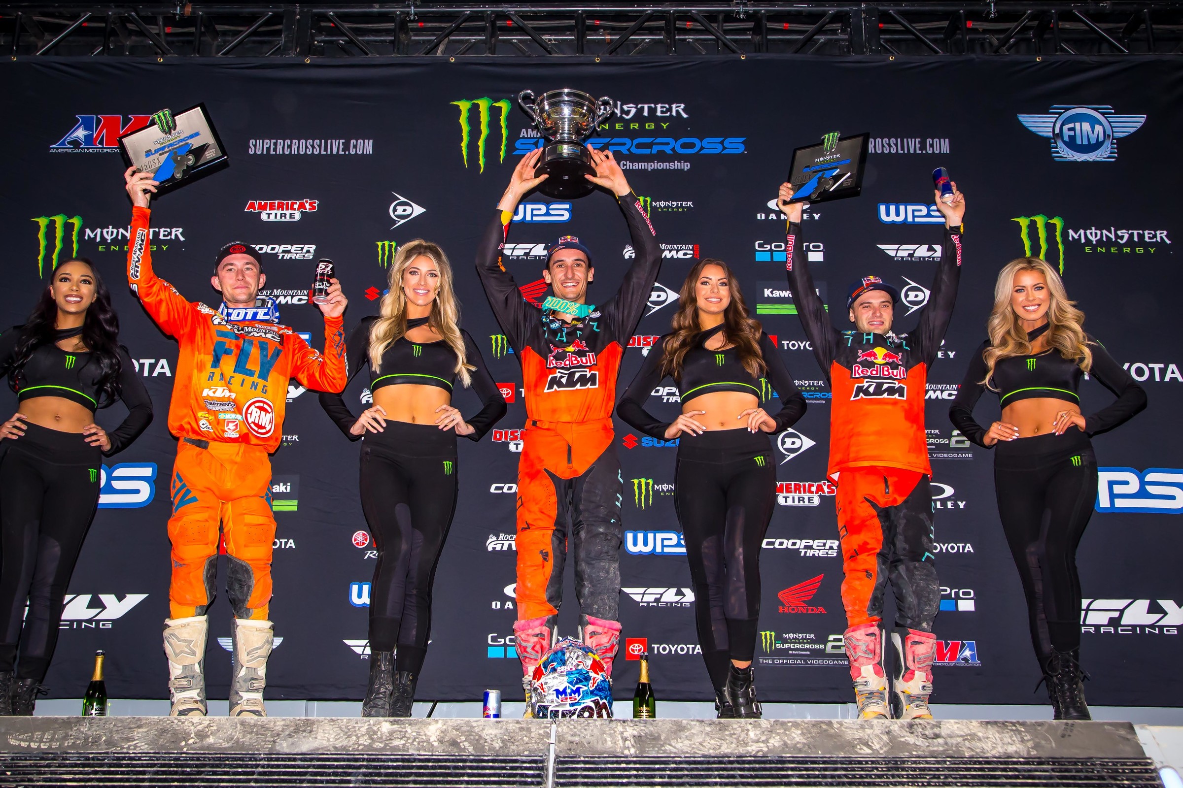 Baggett (left) and Webb (right) rounded out an all-KTM podium.