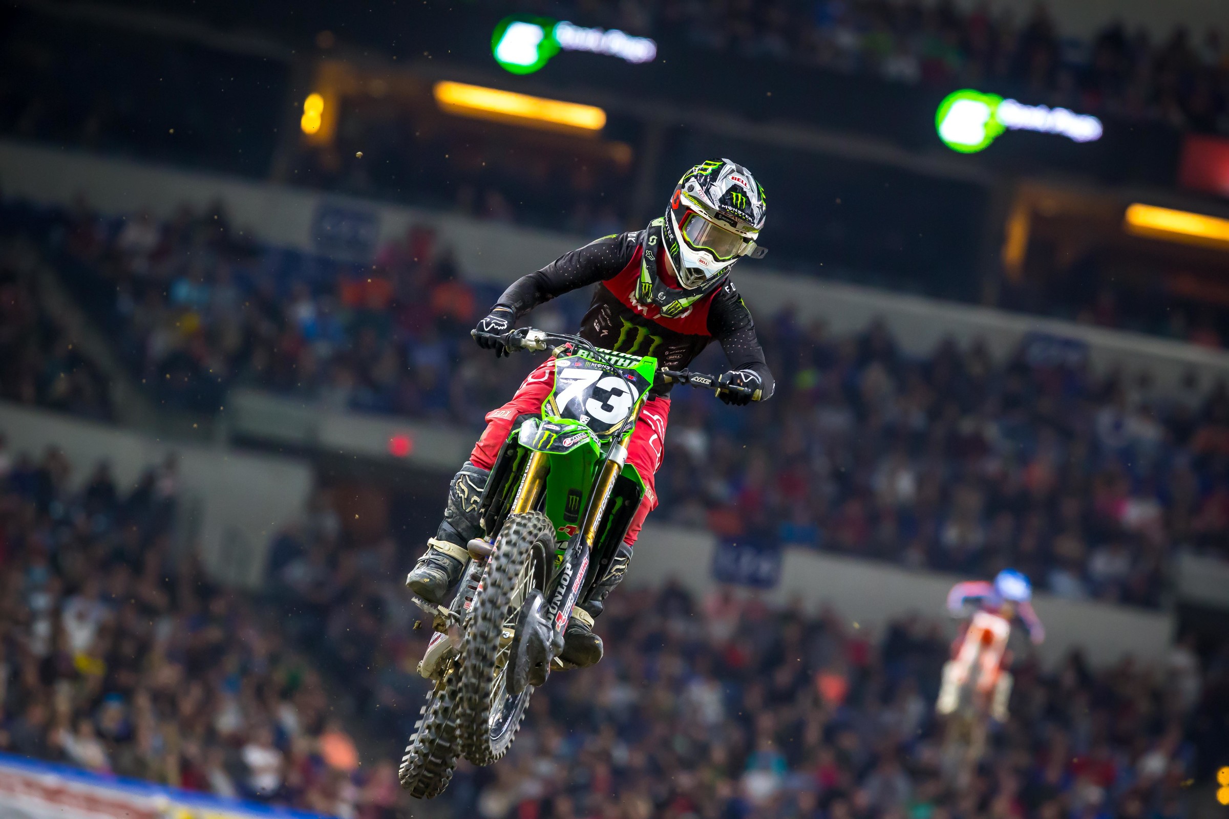 Davalos battled Justin Cooper in the second 250SX East Region heat and then rode well in the main event, earning his fourth fifth place finish of 2019.