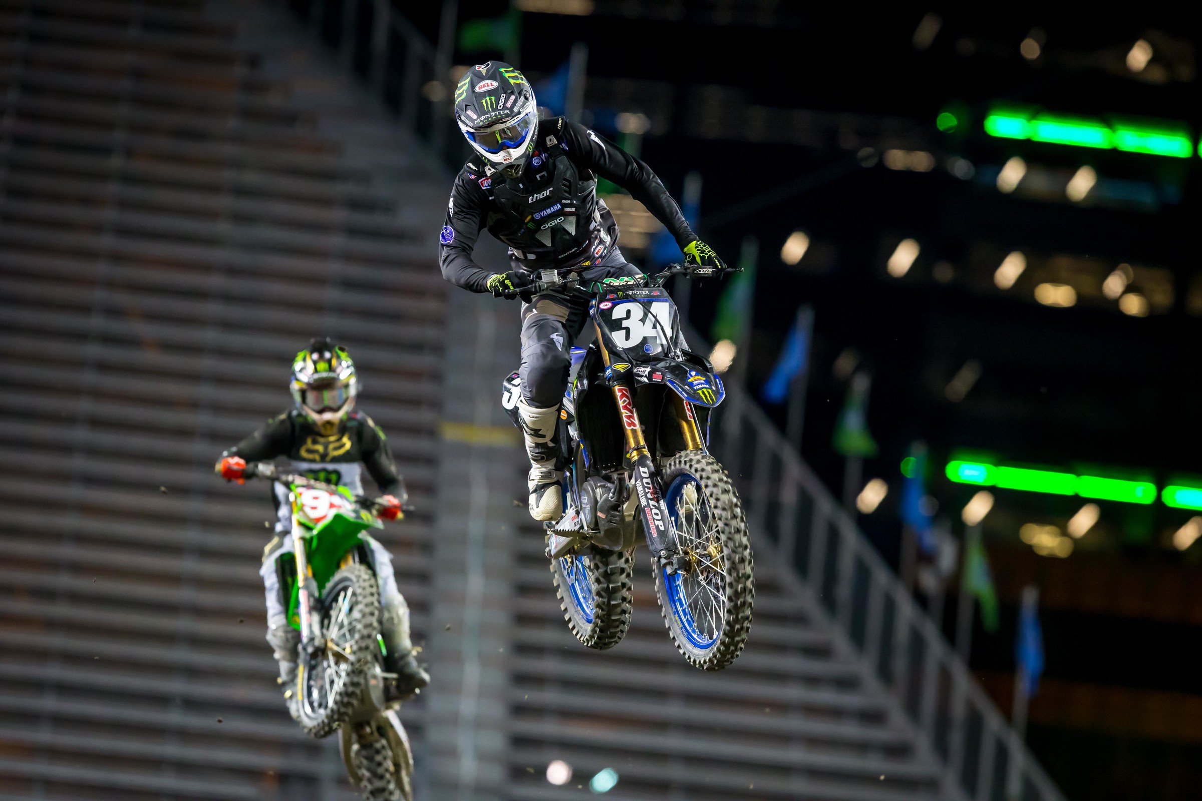 Cianciarulo was all over Ferrandis in the 250SX Main but was unable to catch him.