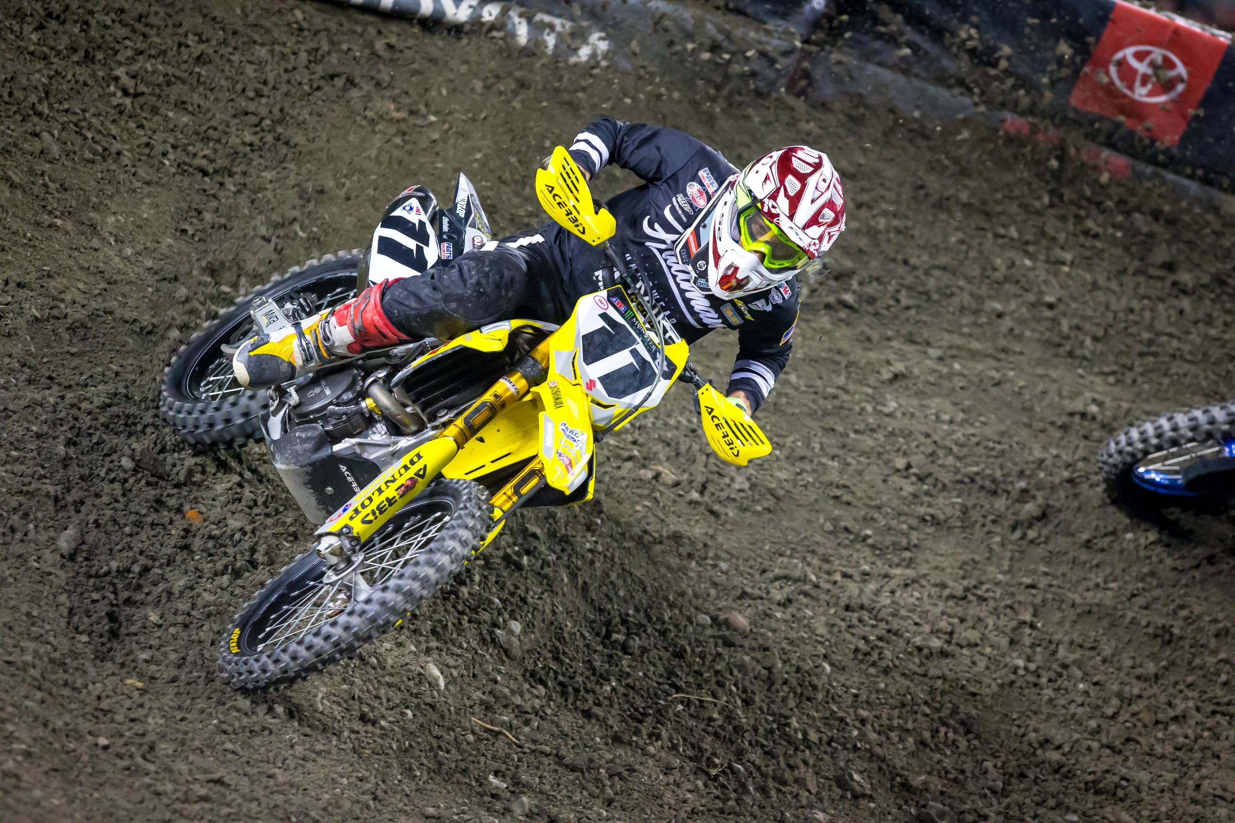 Chizz was involved in the crash early in the 450SX main event in Seattle but is racing in Houston