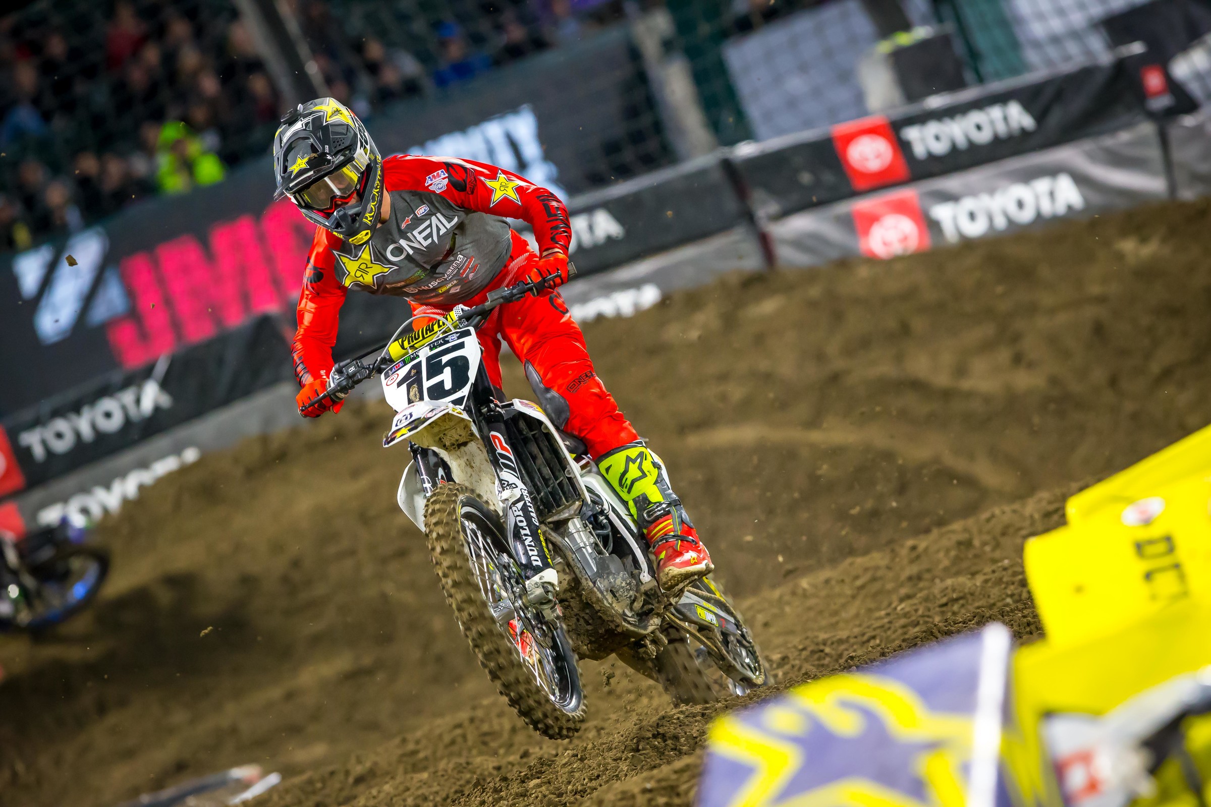 Wilson lead 14 of 20 laps in the season-opener at Anaheim 1.
