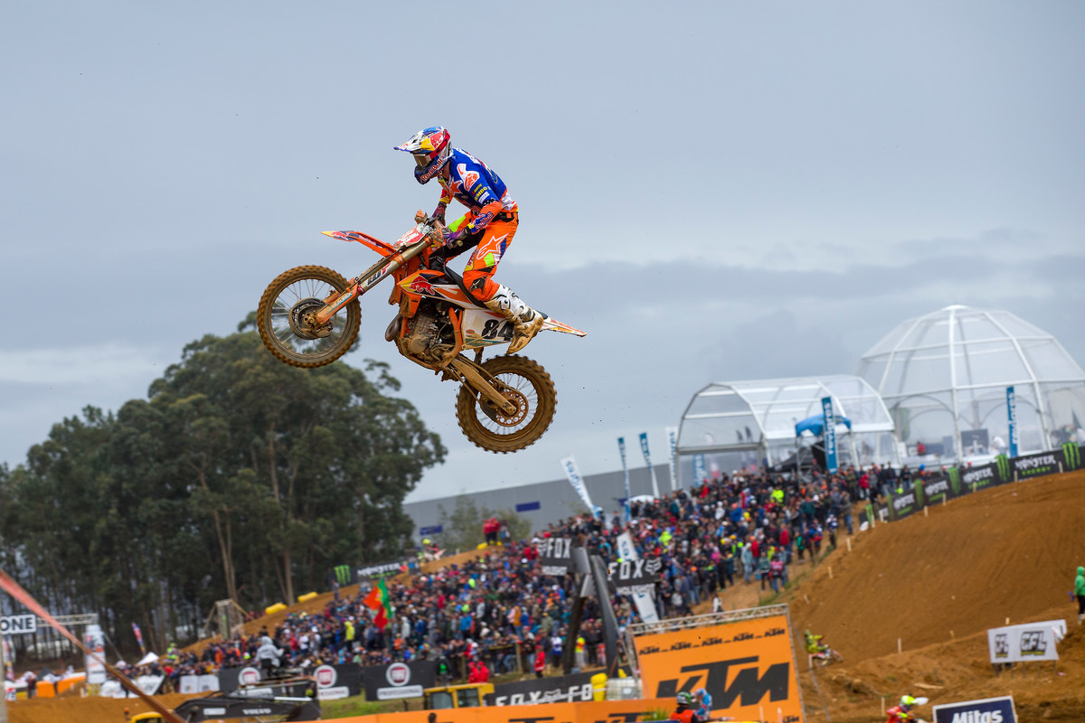 Herlings missed the 2018 Italian MXGP with an injury. He returned the following round in Indonesia and won before going on to capture the MXGP title in the 19th round at the Netherlands.