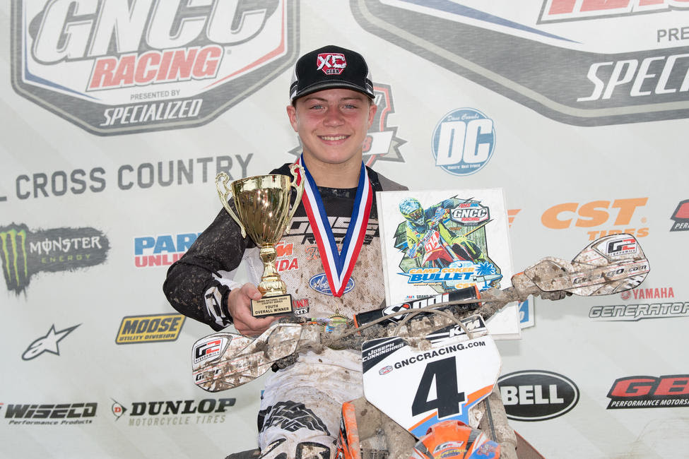 Joseph Cunningham earned his fourth-straight youth overall and YXC1 Super Mini Sr. class win.