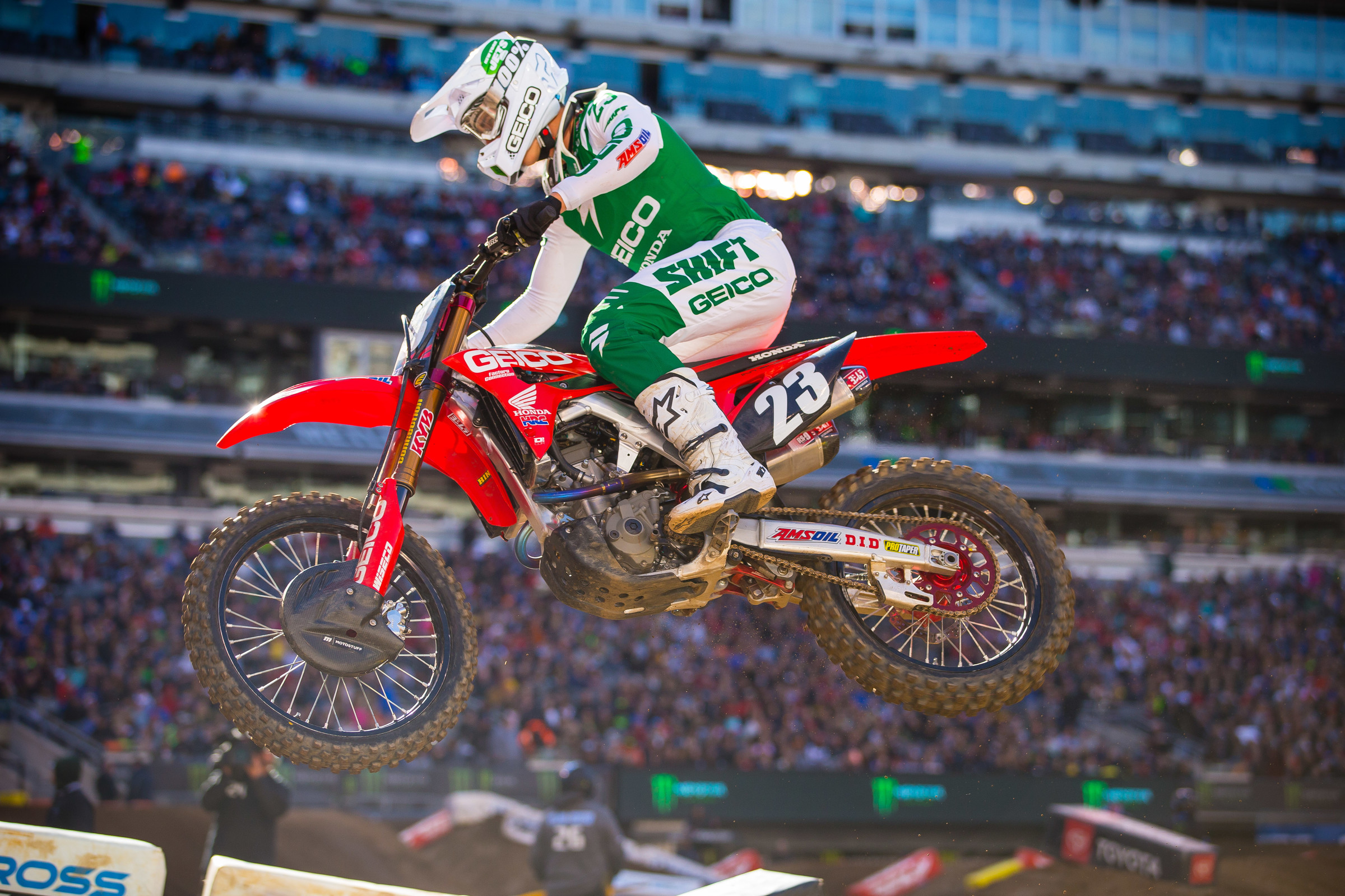 Sexton rode with poise to capture the 250SX East win.