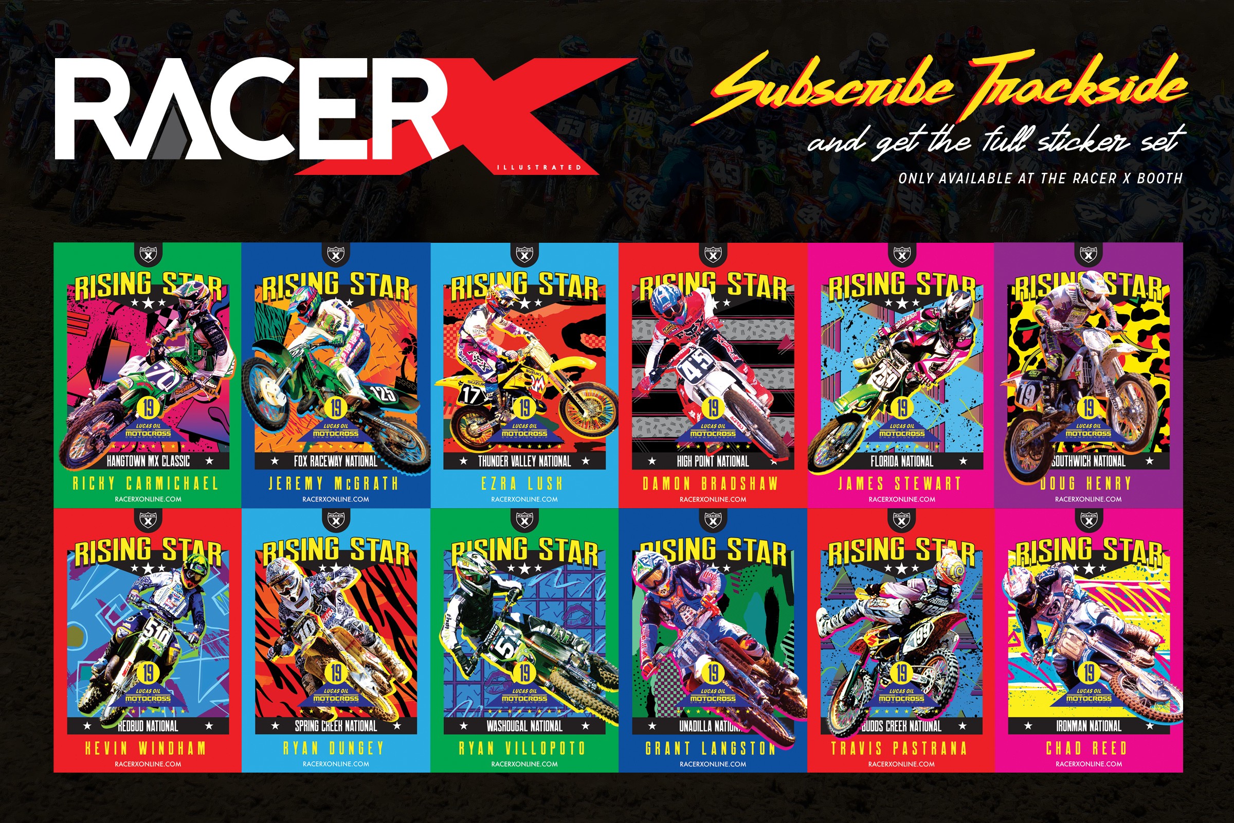 Subscribe at Unadilla and Get all 12 Event Stickers