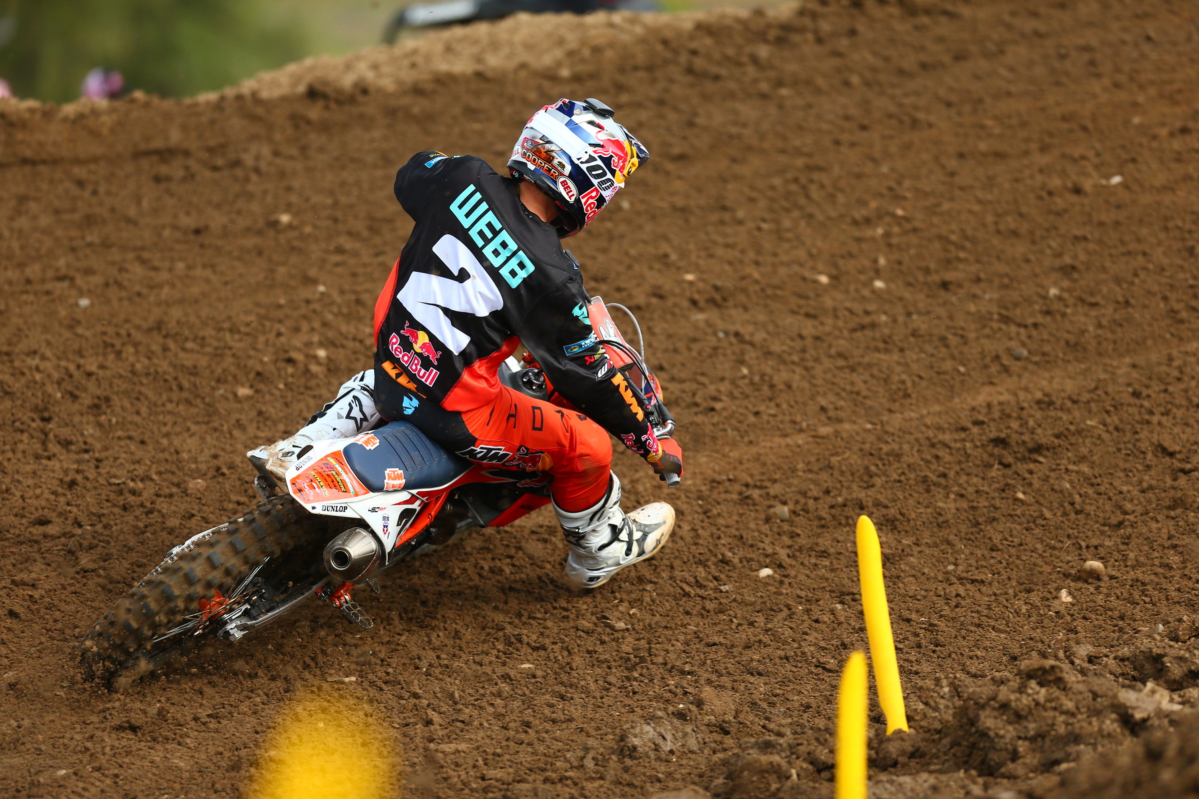 450SX Champ Cooper Webb didn't look like he was pushing hard during the first qualifying session but still managed to log the fifth-fastest time.