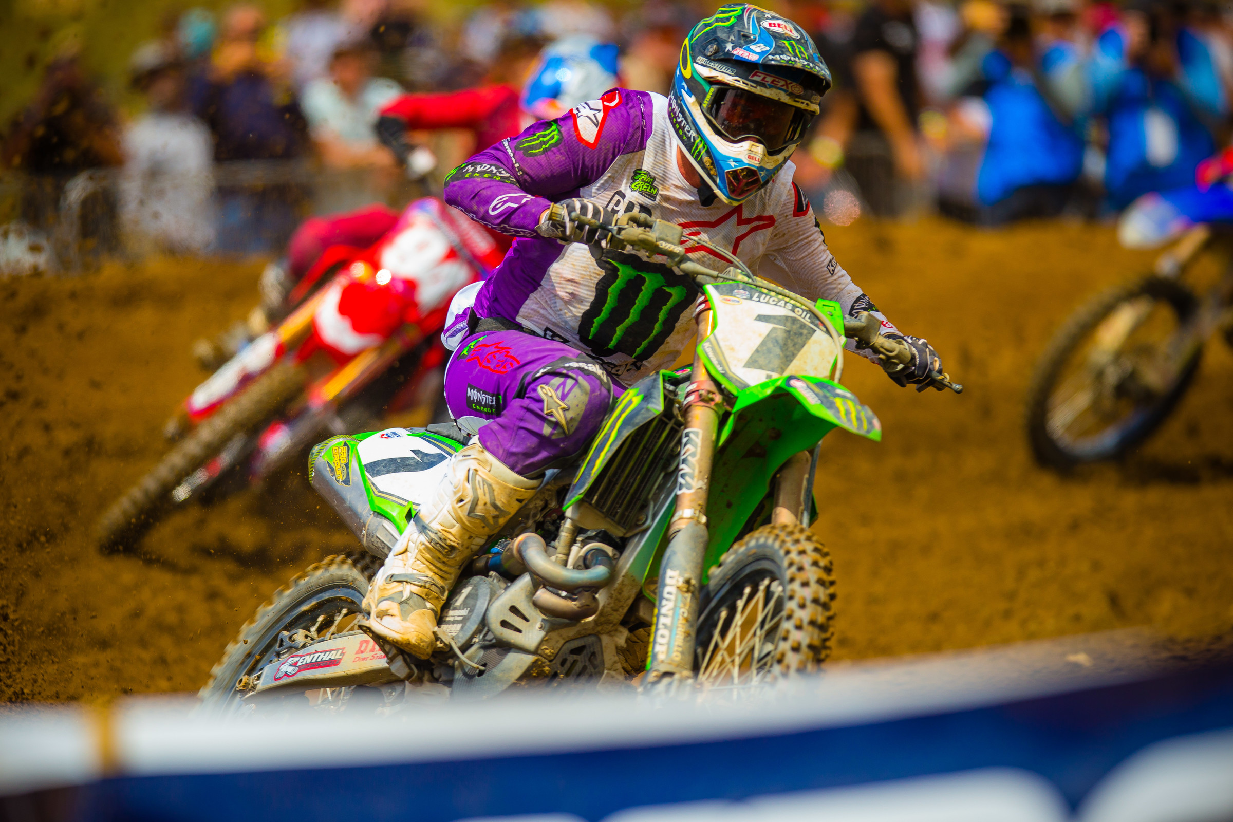 Eli Tomac busted out some classic Eli Tomac today when he dropped his lap times late in the first moto without warning to disappear with the win.