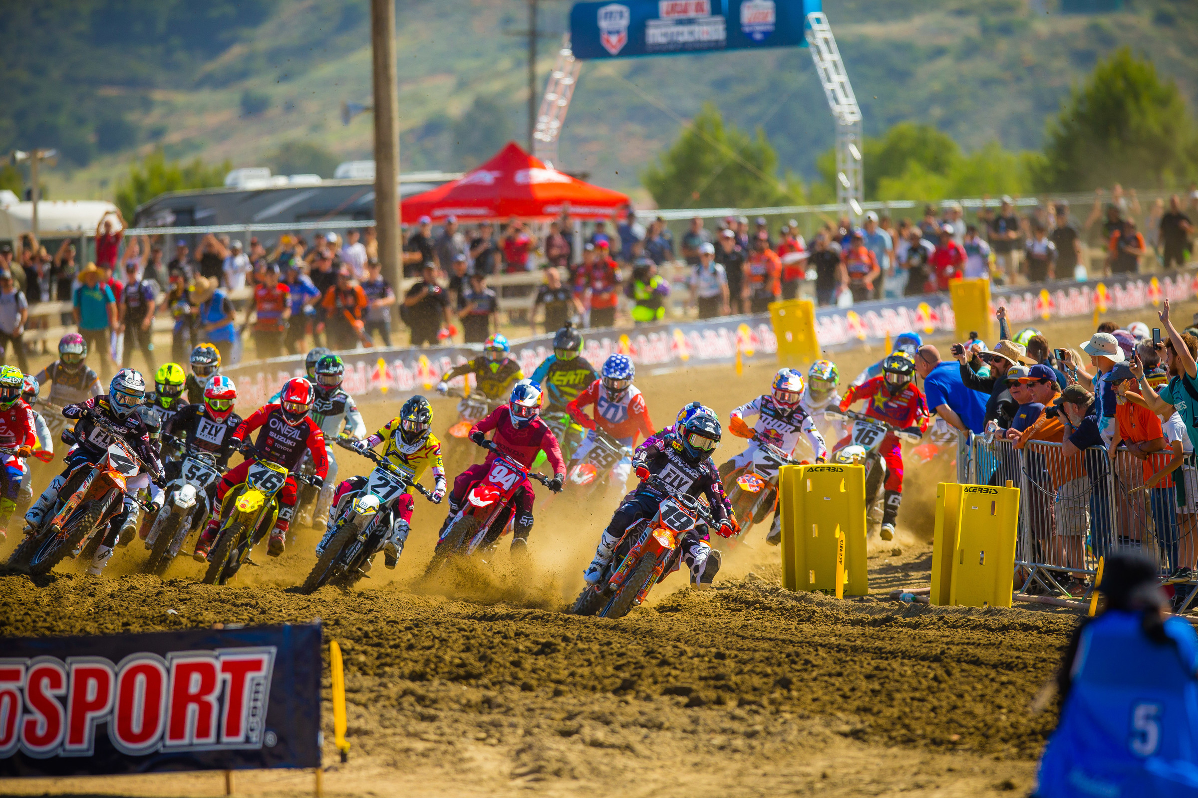 Bogle leading the charge in the second 450 Class moto.