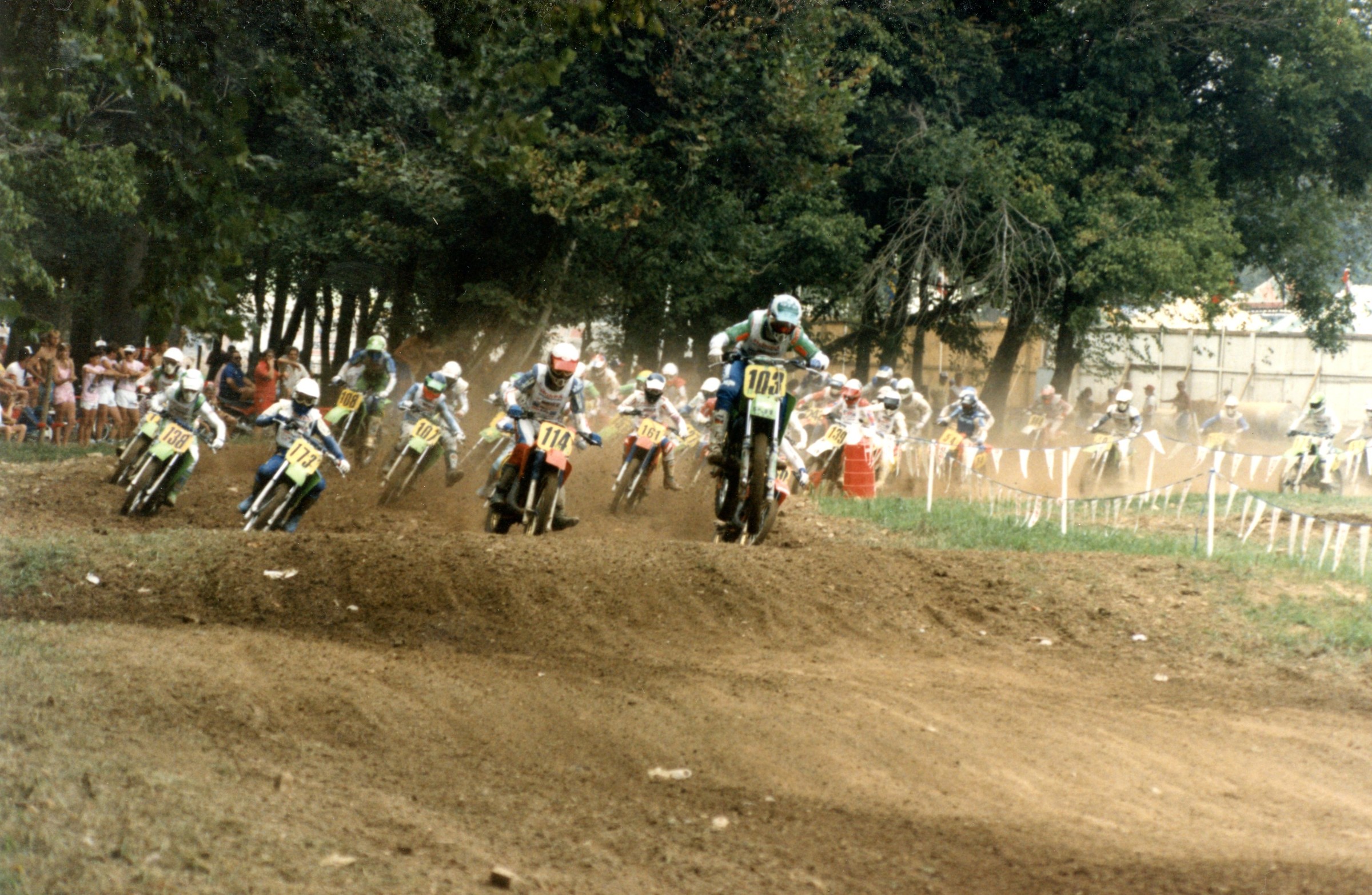 Stephenson leading the pack in 1986.