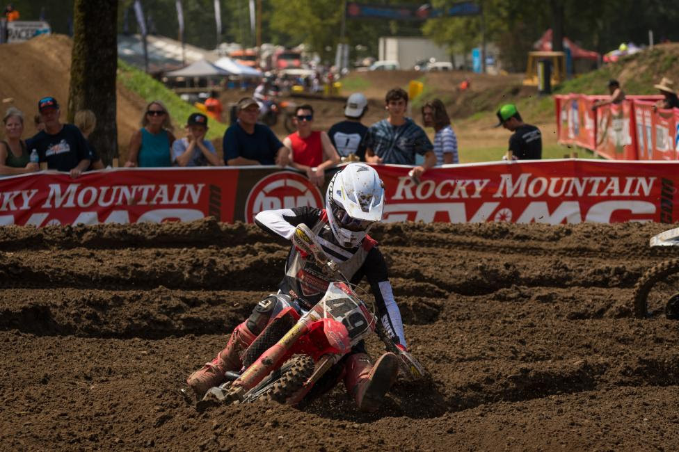 Jett Lawrence has gone 2-1 in the Open Pro Sport class, and is looking to take the moto three win on Friday afternoon.