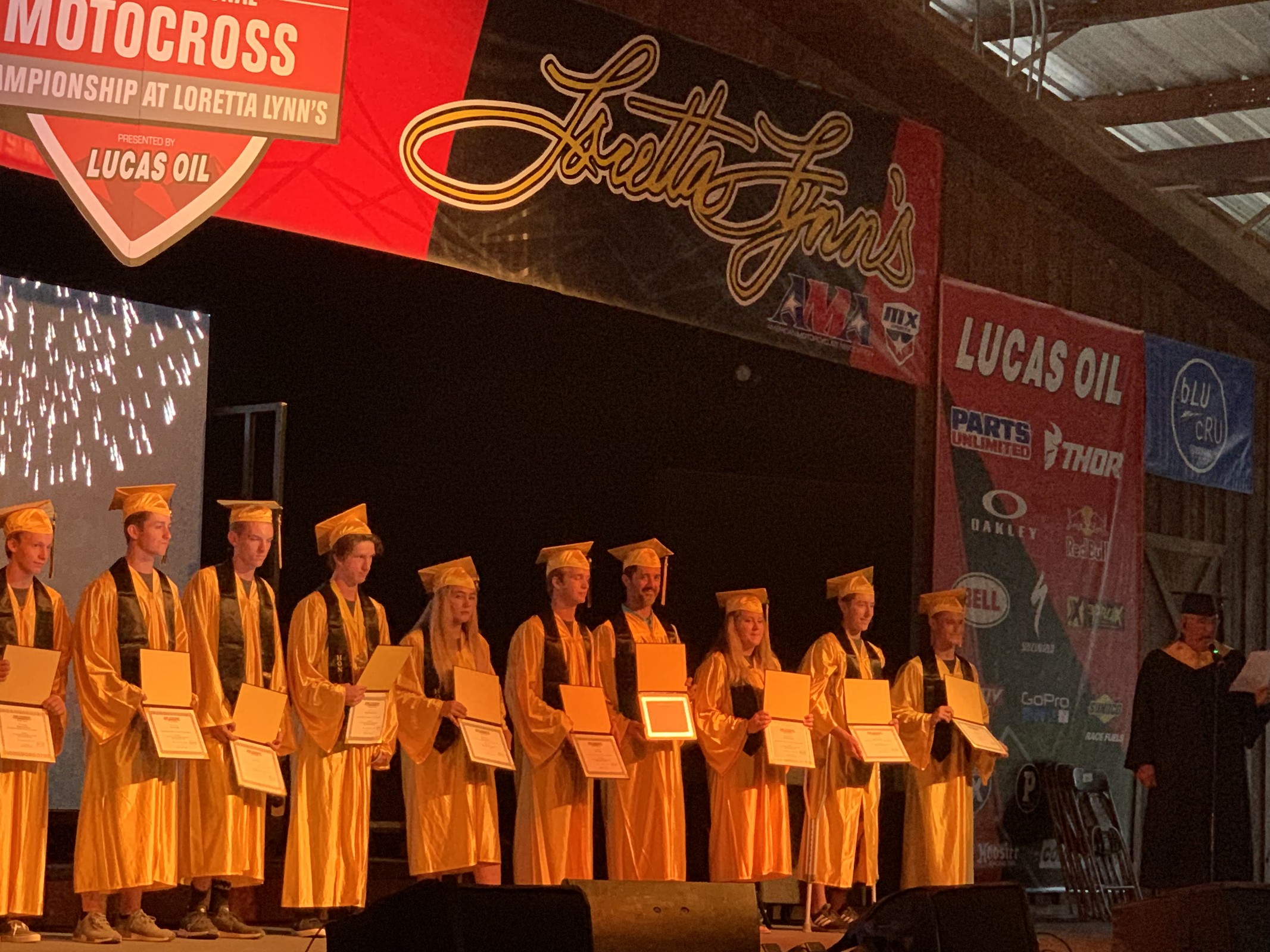 Look closely and you will see that one of these On Track graduate students has a little salt & pepper scruff going….