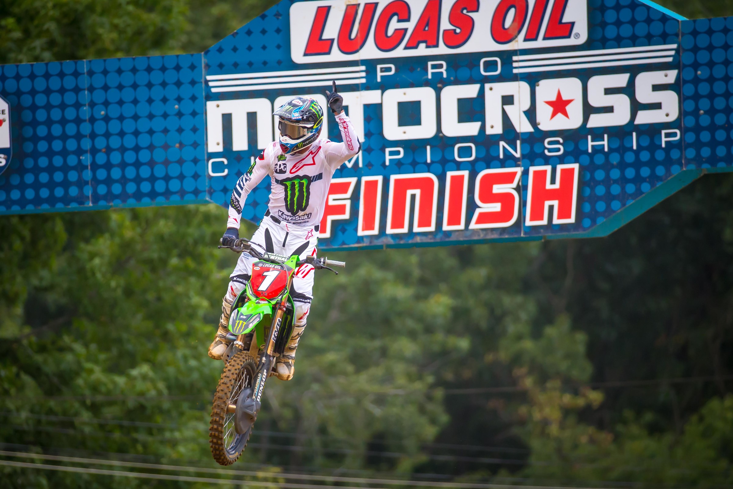 Tomac clinched his third-straight title in the 450 Class of the Lucas Oil AMA Pro Motocross Championship.
