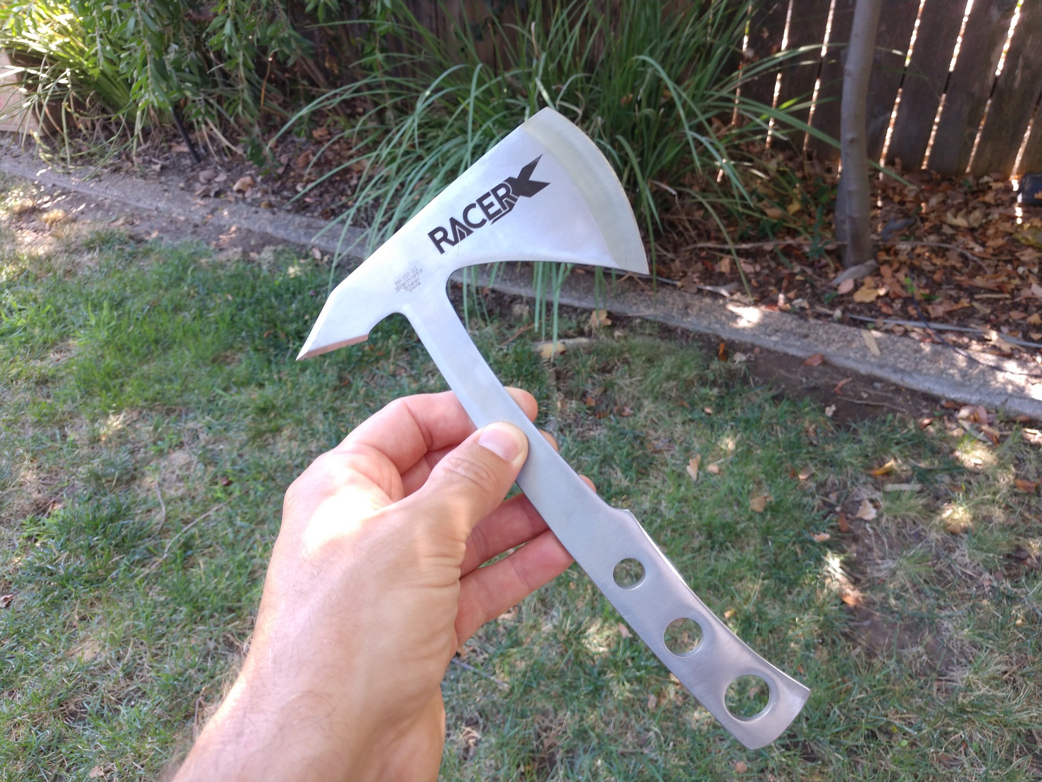 Fly Racing gave our guy Aaron Hansel this axe at the 2020 Fly Racing camp, so there's that. Then he had to carry it with him through downtown Boise and into his hotel, where the people in the elevator with him gave him even weirder looks. Earlier this month, Hansel wrote about his time at the event.