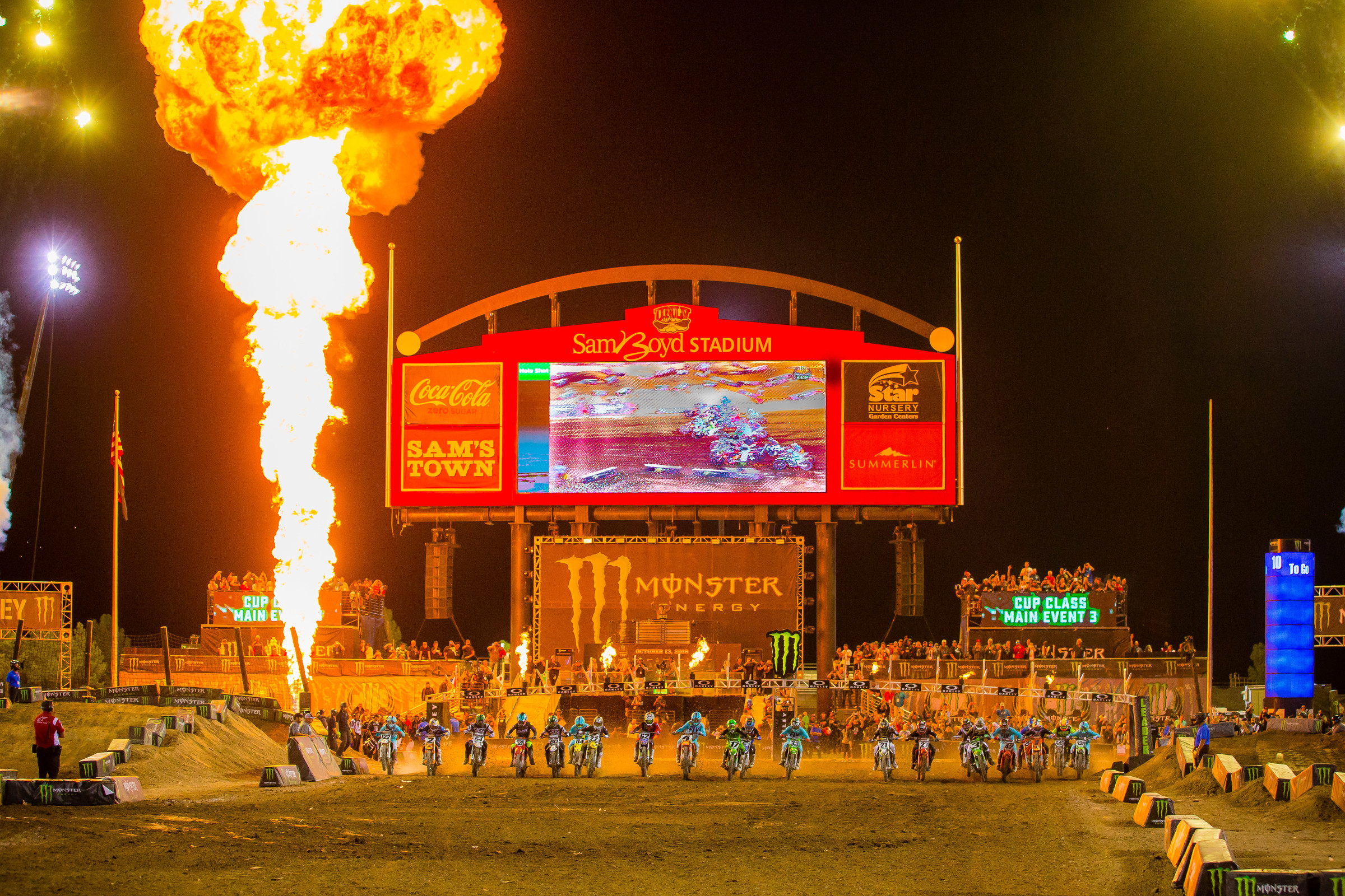 The 2019 Monster Energy Cup will take place on October 19 at Sam Boyd Stadium in Las Vegas, Nevada.
