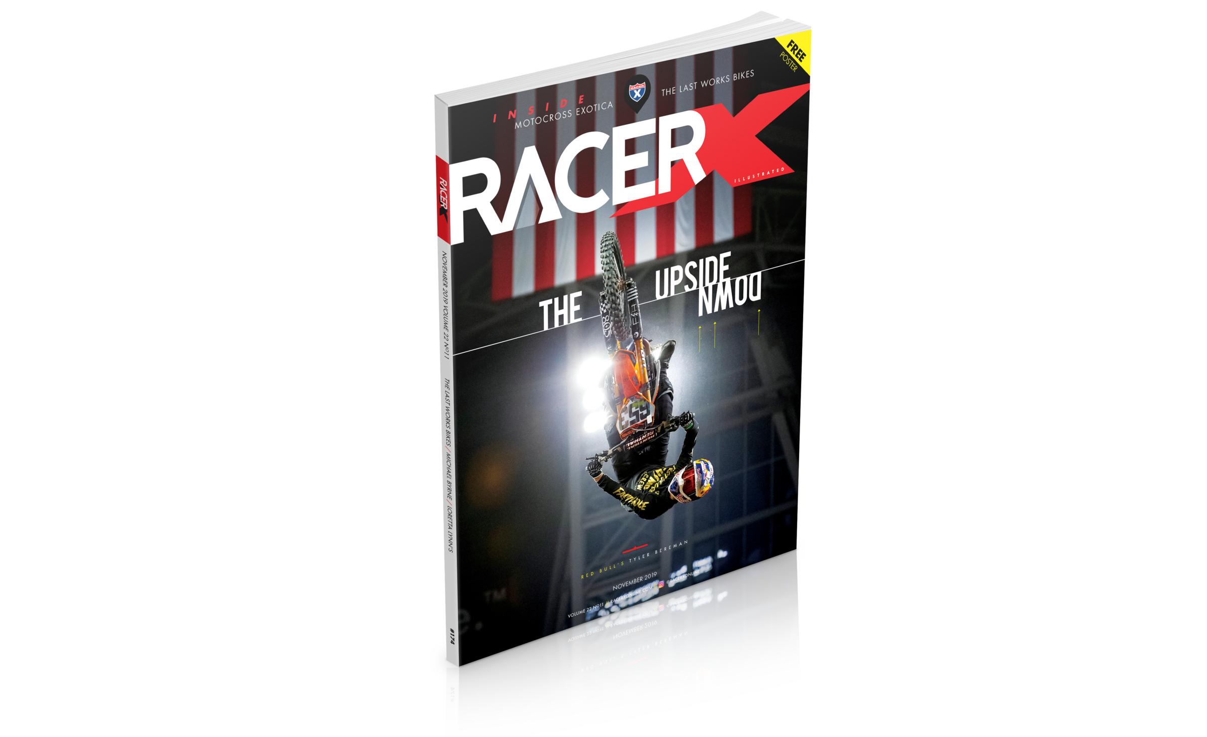 Red Bull’s Tyler Bereman gets completely sideways … or upside down? Or vertical? We don’t really know what to call it, but cover-worthy is certainly one way to describe what he did at X Games Minneapolis, and it landed him on our Page One.