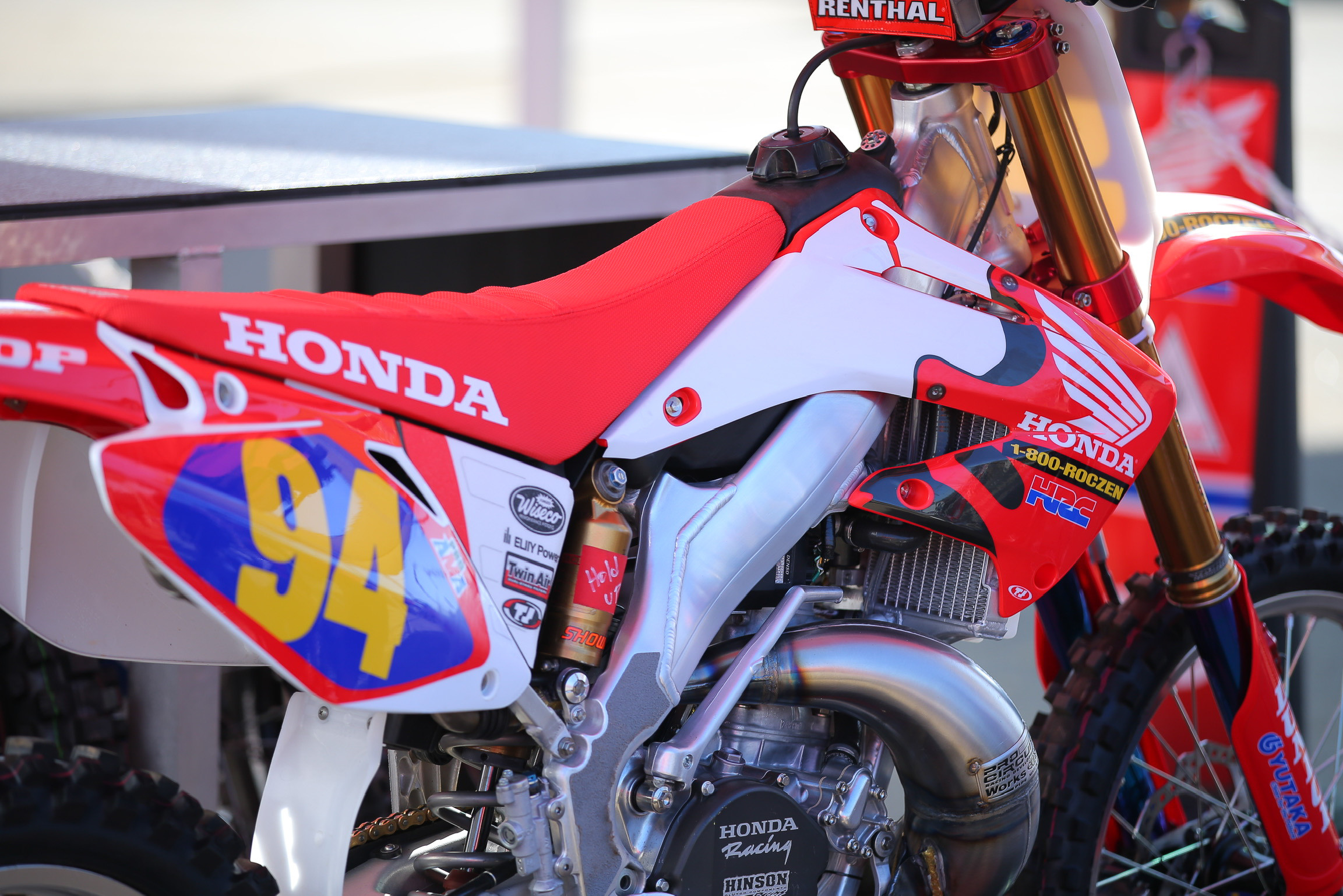 Roczen's bike for this years' event—Jeremy McGrath’s 2006 Honda CR250R.