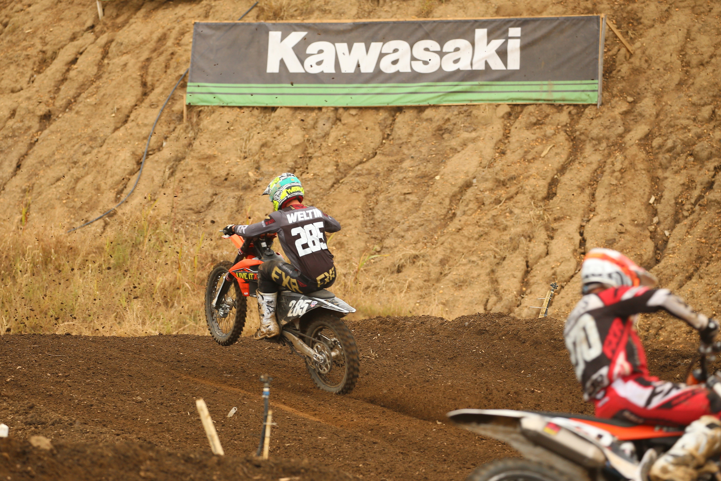 Marshal Weltin was second overall in the 250 A class on Sunday. He won the first 450 A moto as well and was leading the second when he has a mechanical issue and forced to retire from the moto.