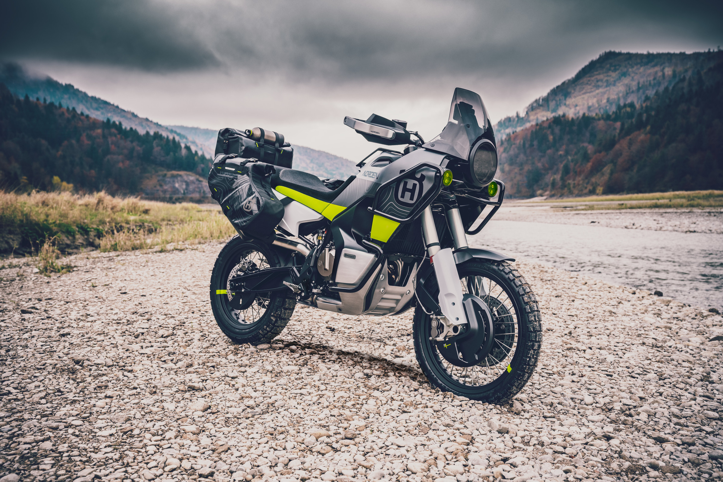 Husqvarna's march into street will continue with this twin-cylinder model. It's a concept for now but expect a production machine.