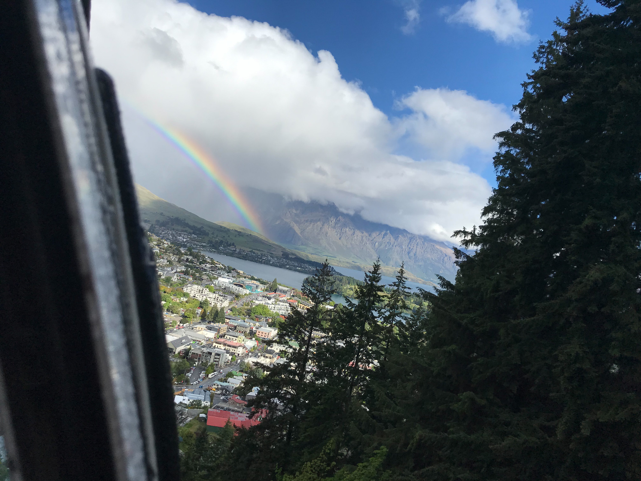 You're either gonna get extreme hole-in-ozone-layer sun or massive rain here in N Zed. That means even the rainbows look better here.