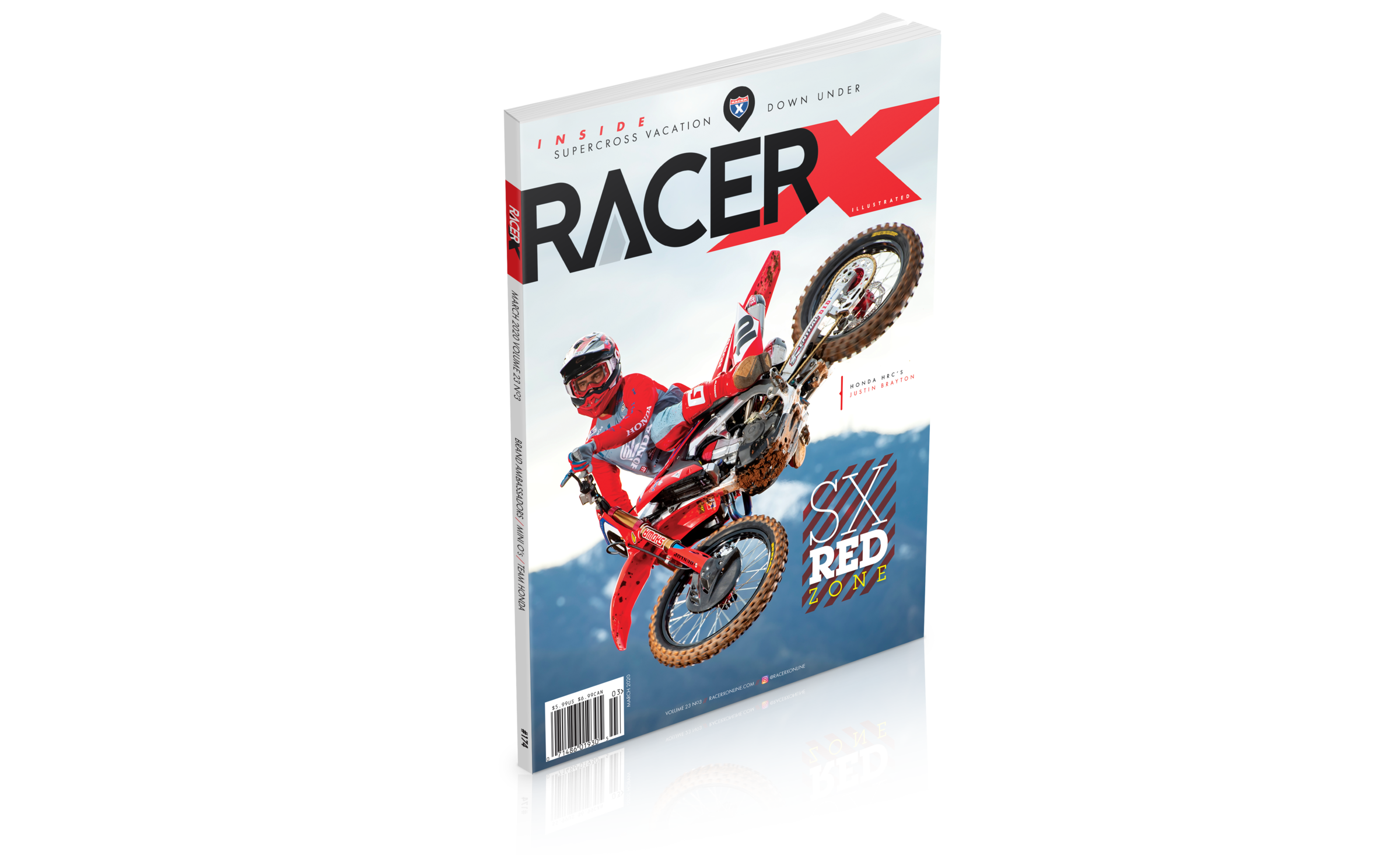 On the heels of his AUS-X Open win and his fourth Australian Supercross Championship, Justin Brayton enters the 2020 season as a full factory rider for the Honda HRC factory team. With high hopes for the new season, he’s landed on Page One of our March issue.