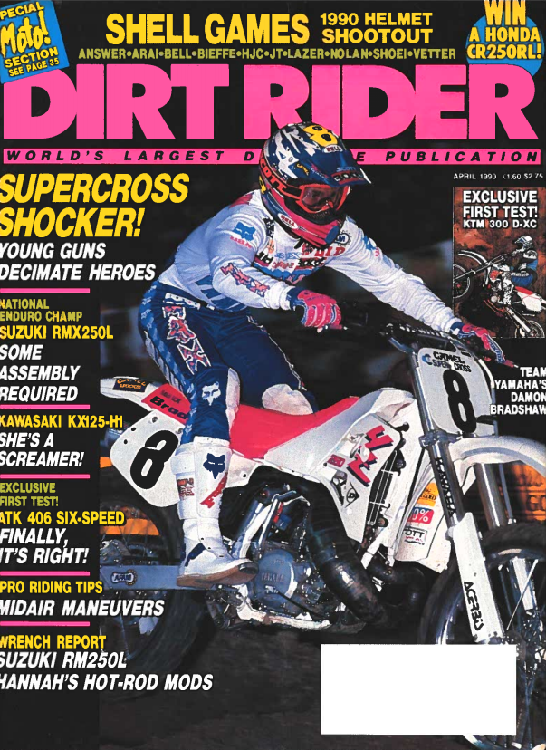 Dirt Rider cover from April 1990.
