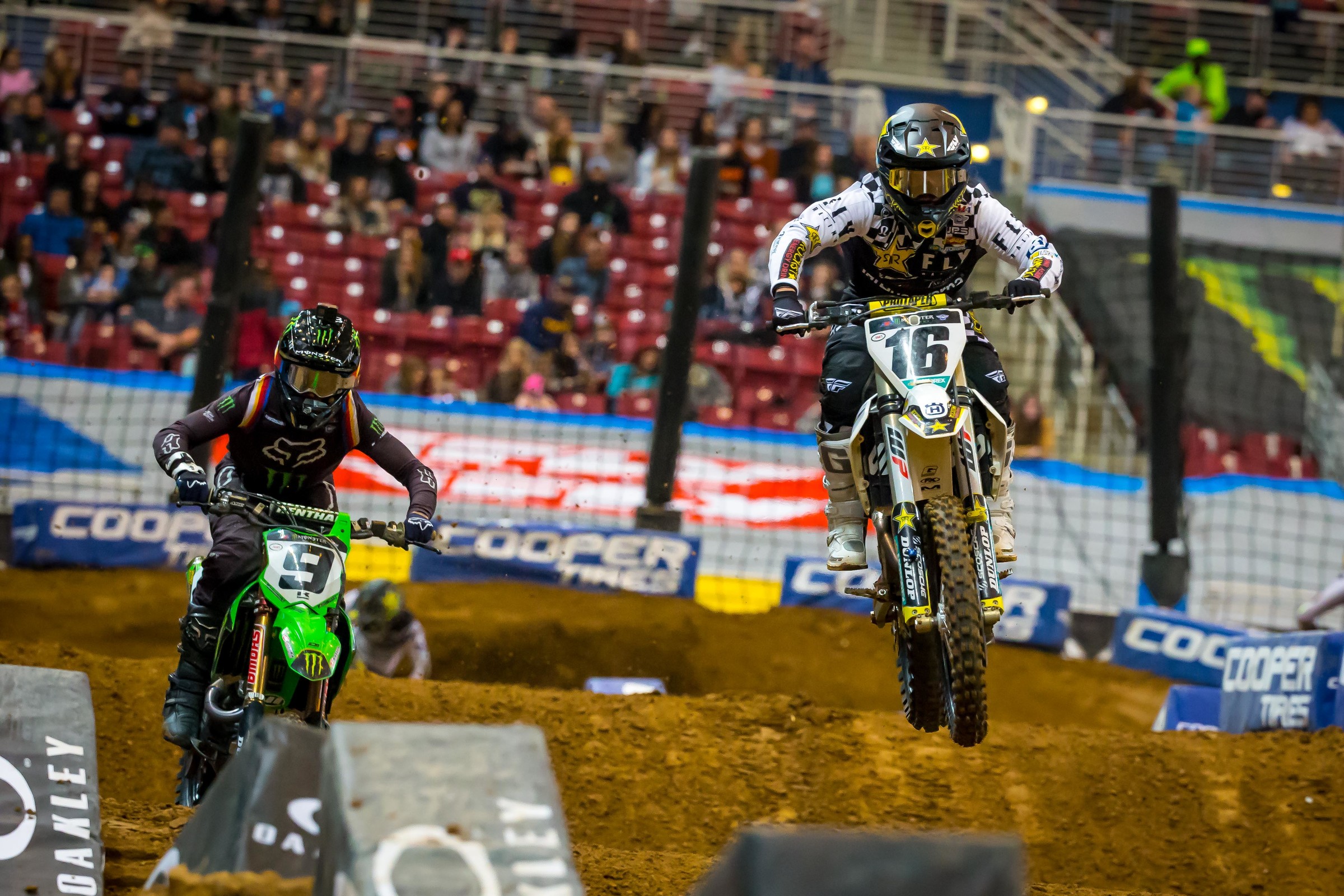Osborne bounced back from a rough outing at Anaheim with good starts and a fifth. He and Cianciarulo battled hard in the main. Cianciarulo was alarmingly quick in qualifying and was headed to fourth in the main event when he crashed in a corner on the last lap. It left him in seventh.