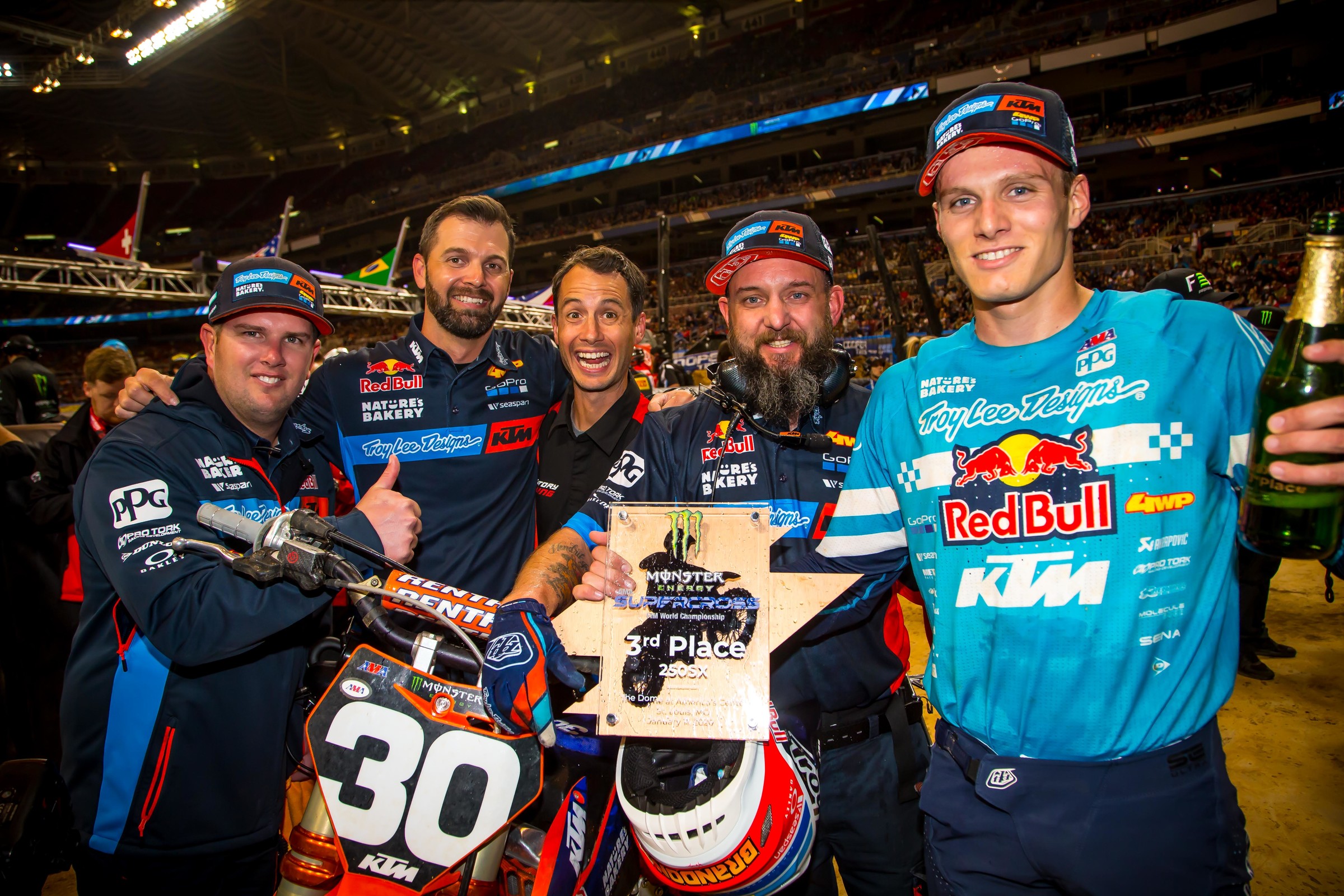 Hartranft and the Troy Lee Designs/Red Bull KTM squad.