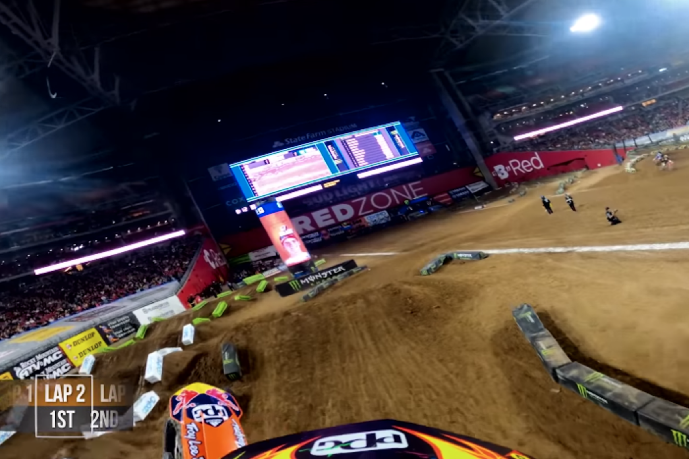Watch: Derek Drake Lead His First Supercross Laps