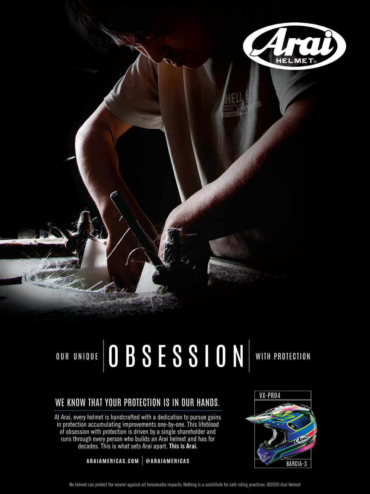 Advertisement: Arai Helmets