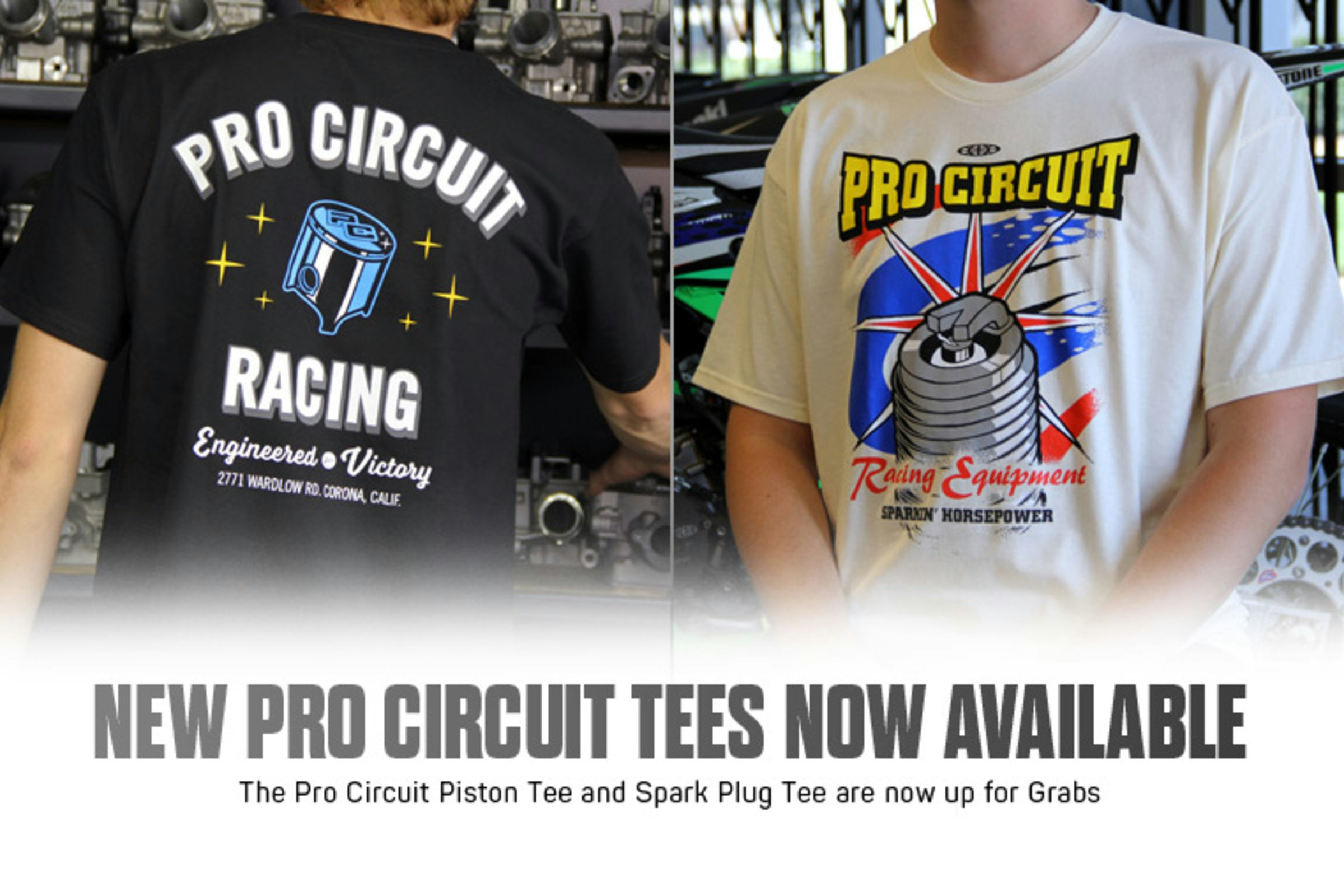 Pro Circuit Releases Piston and Spark Plug Tees