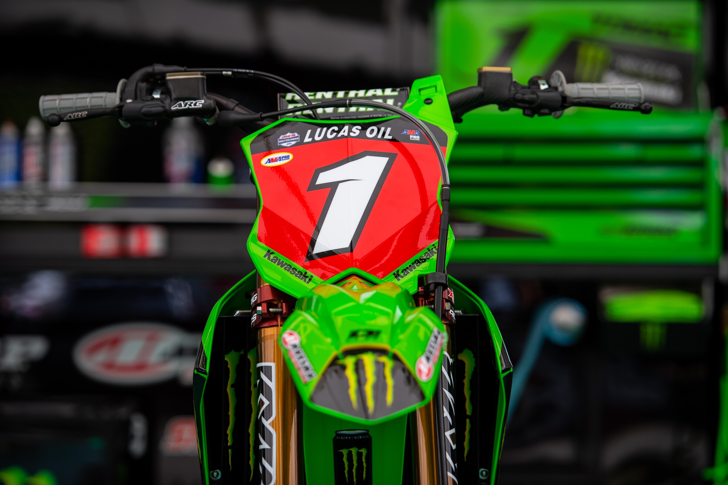 Eli Tomac's #1 Monster Energy Kawasaki KX450.